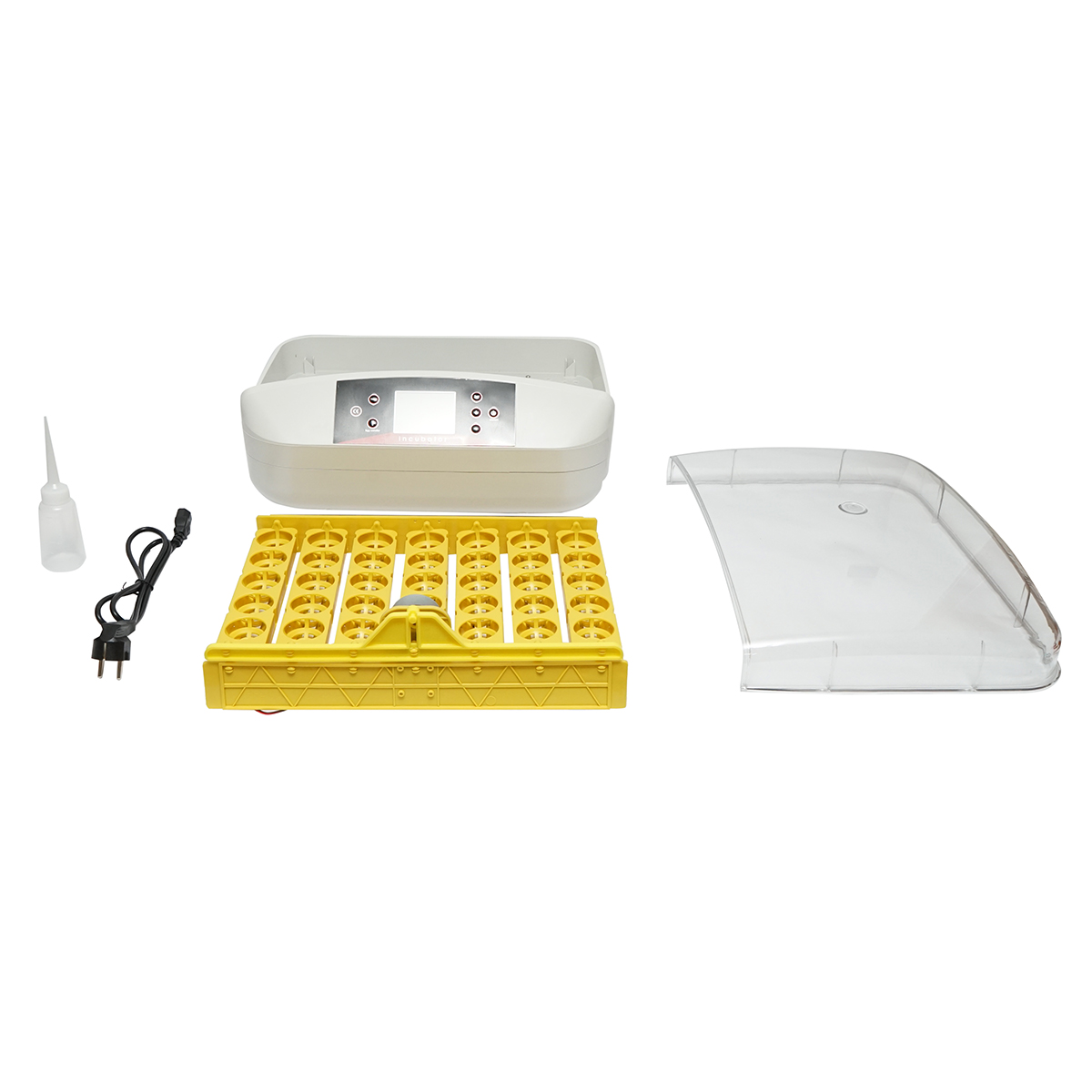 Incubator automat 42 oua 220V cu rotire automata, control temperatura, umiditate, afisaj digital, tava iluminata LED - imagine 4