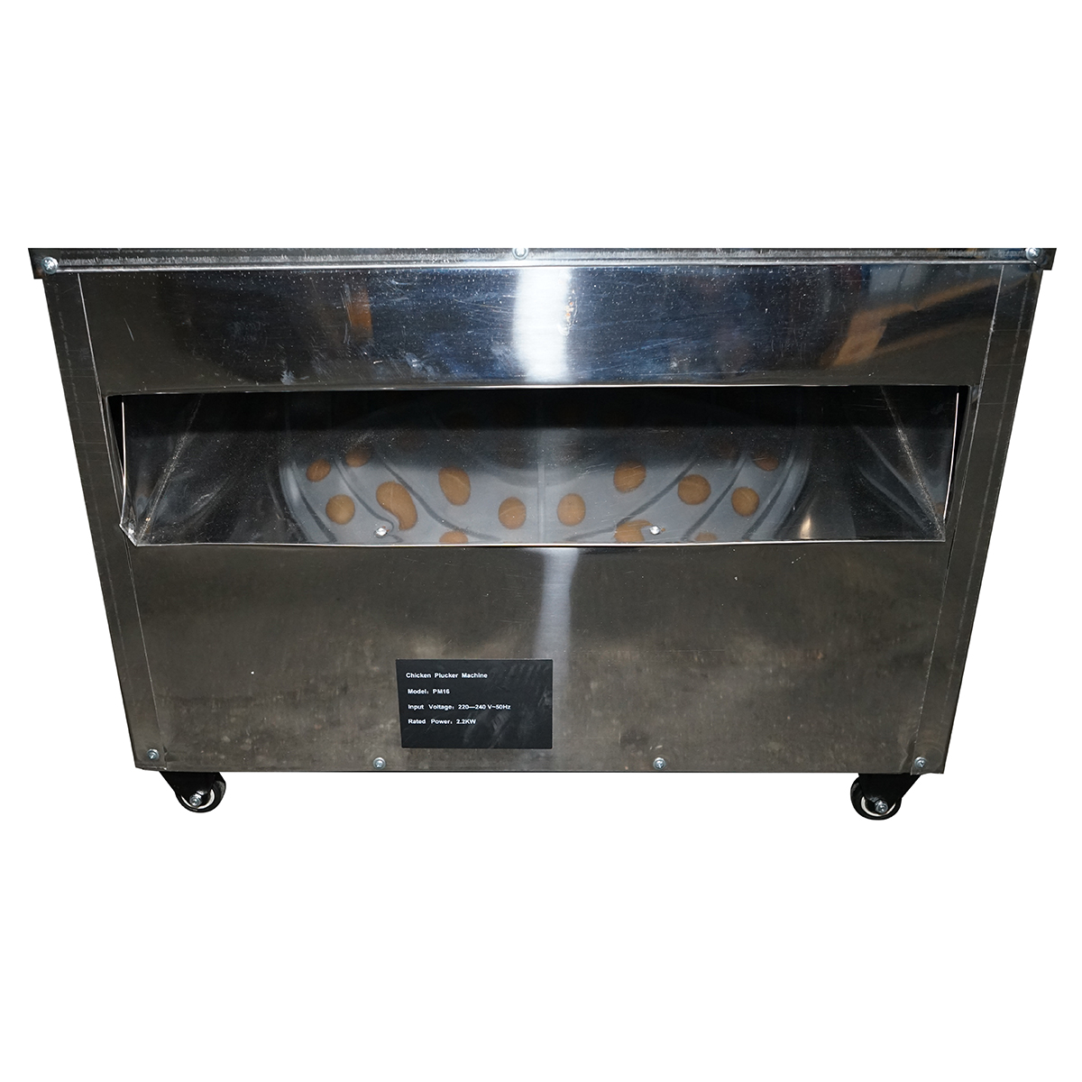 Deplumator pasari inox 2200W, 220V capacitate max. 6 pasari, 157 degete, 240 r/min IP68 - imagine 5