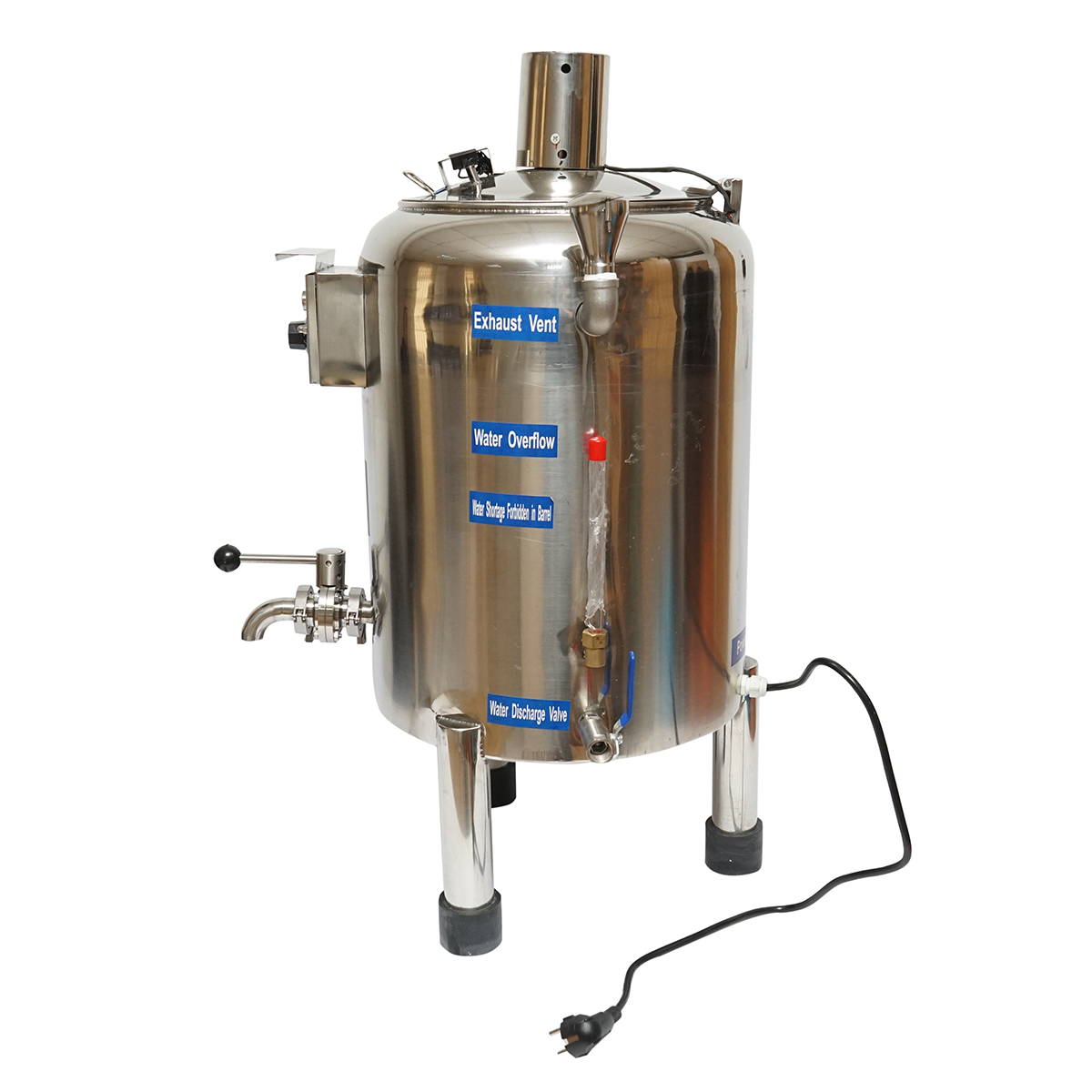 Aparat automat de pasteurizare din inox pentru lapte, sucuri, capacitate 20L 305x350x300mm - imagine 3