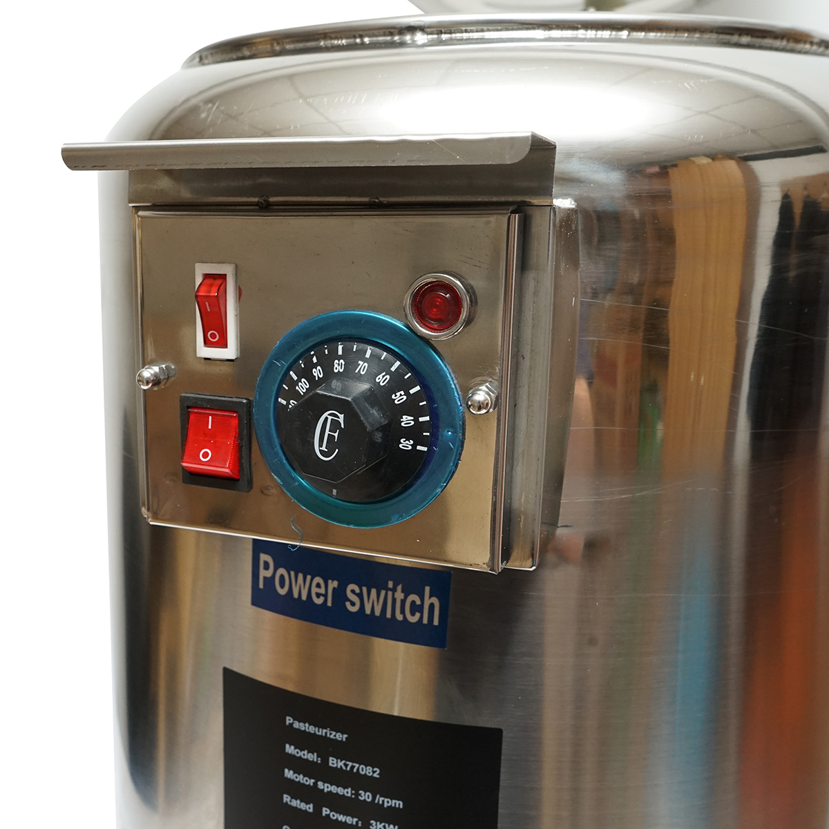 Aparat automat de pasteurizare din inox pentru lapte, sucuri, capacitate 20L 305x350x300mm - imagine 7