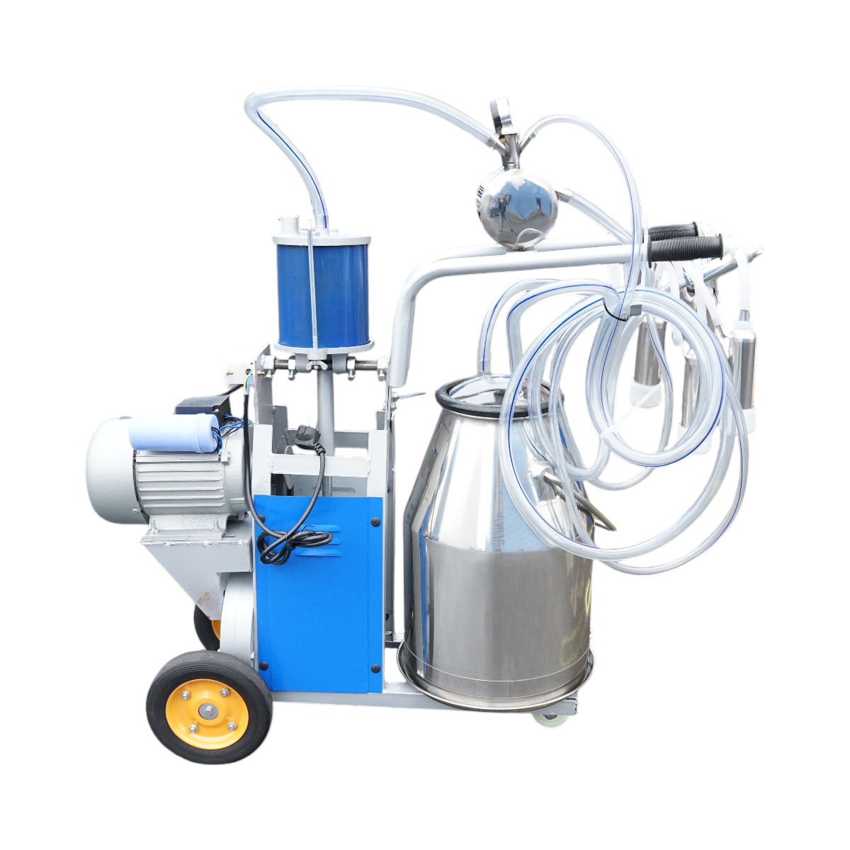 Aparat de muls vaci 1 post 550W, 220V bidon inox 25L, grup de muls cu 4 mansoane, presiune vid 40-50 kPa, pulsatii 64 cpm - imagine 3