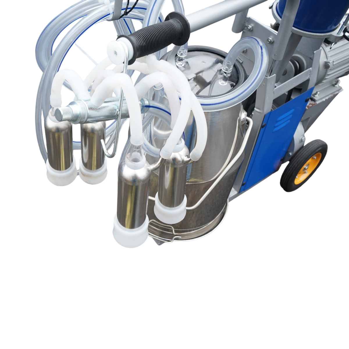 Aparat de muls vaci 1 post 550W, 220V bidon inox 25L, grup de muls cu 4 mansoane, presiune vid 40-50 kPa, pulsatii 64 cpm - imagine 8