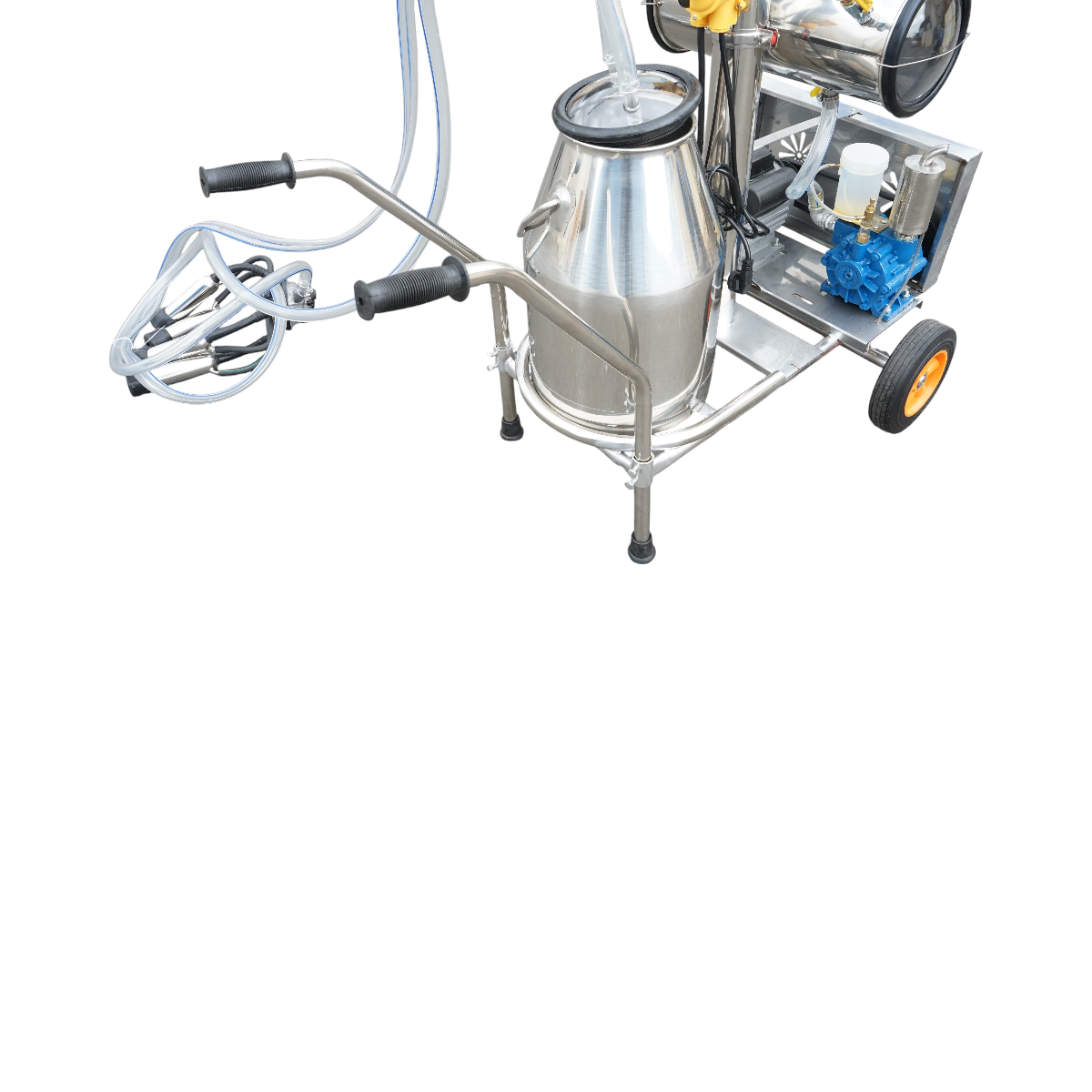 Aparat de muls vaci 1 post 750W, 220V bidon inox 25L, grup de muls cu 4 mansoane, presiune vid 40-50 kPa, pulsatii 60-80 cpm - imagine 7