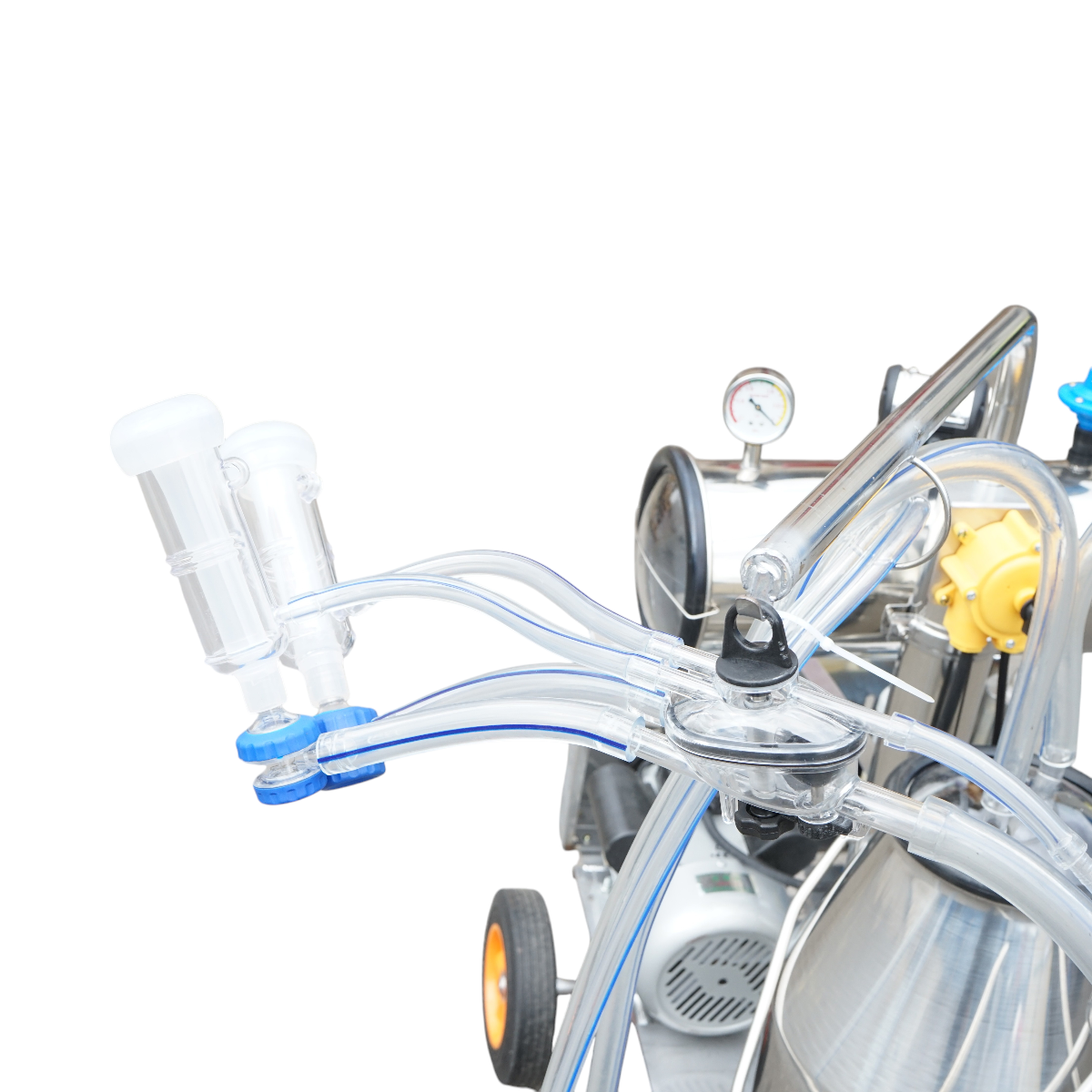 Aparat de muls oi 1 post 750W, 220V bidon inox 25L, grup de muls cu 2 mansoane, presiune vid 40-50 kPa, pulsatii 60-80 cpm - imagine 6