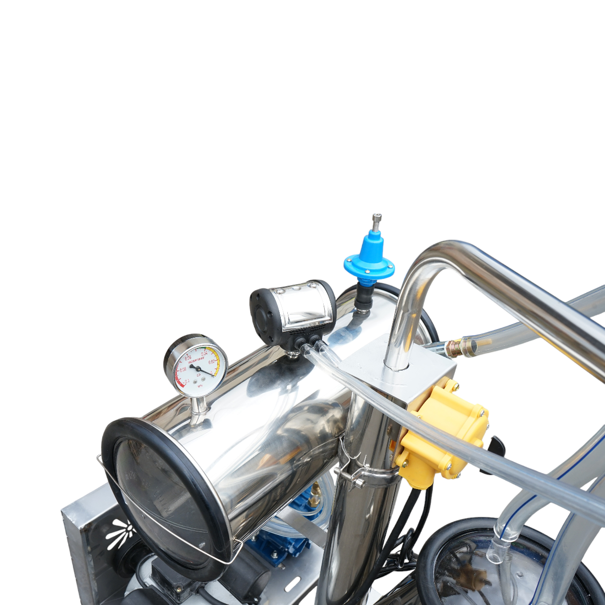 Aparat de muls oi 1 post 750W, 220V bidon inox 25L, grup de muls cu 2 mansoane, presiune vid 40-50 kPa, pulsatii 60-80 cpm - imagine 9