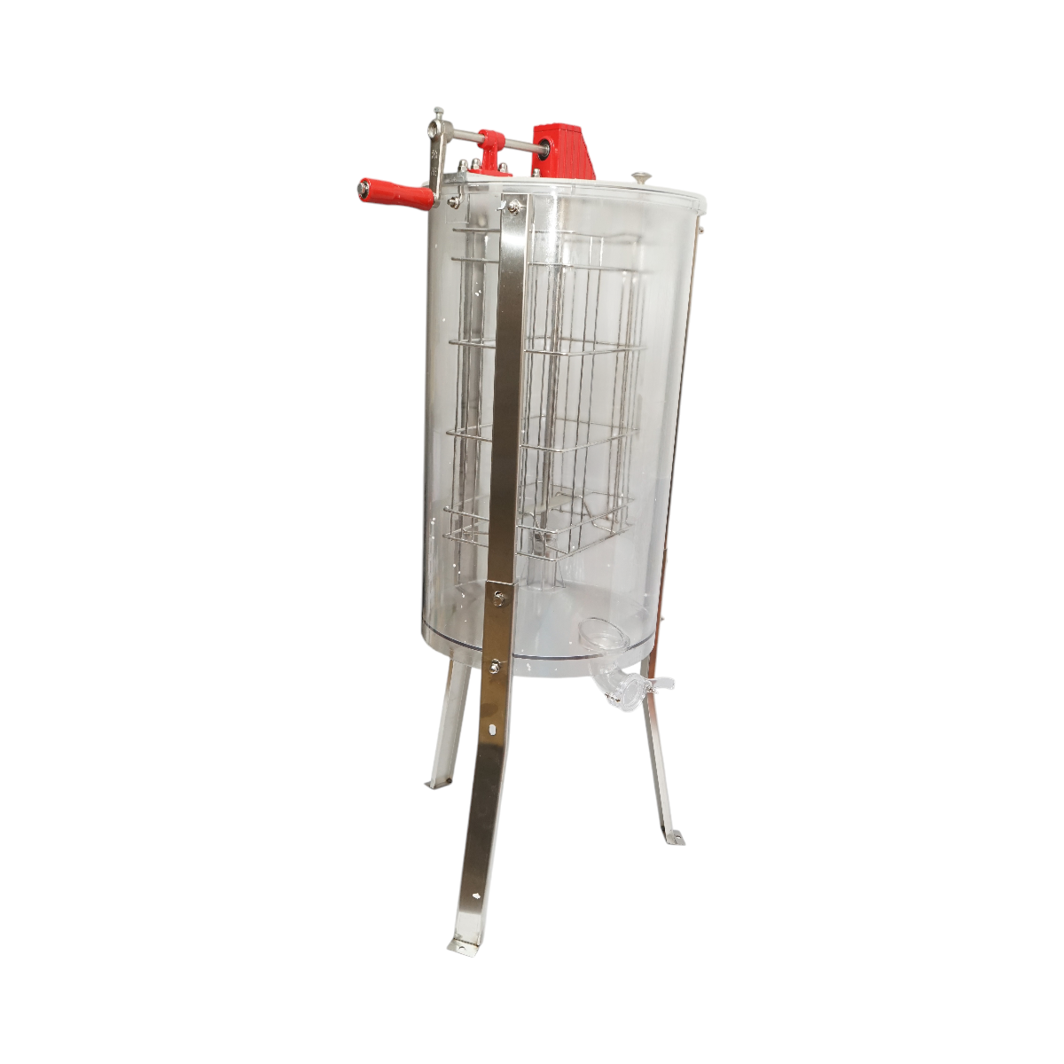 Centrifuga manuala apicola, extractor miere transparent cu 2 rame - imagine 4