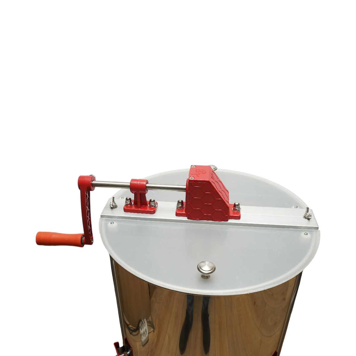 Centrifuga manuala apicola, extractor miere din inox cu 3 rame - imagine 6