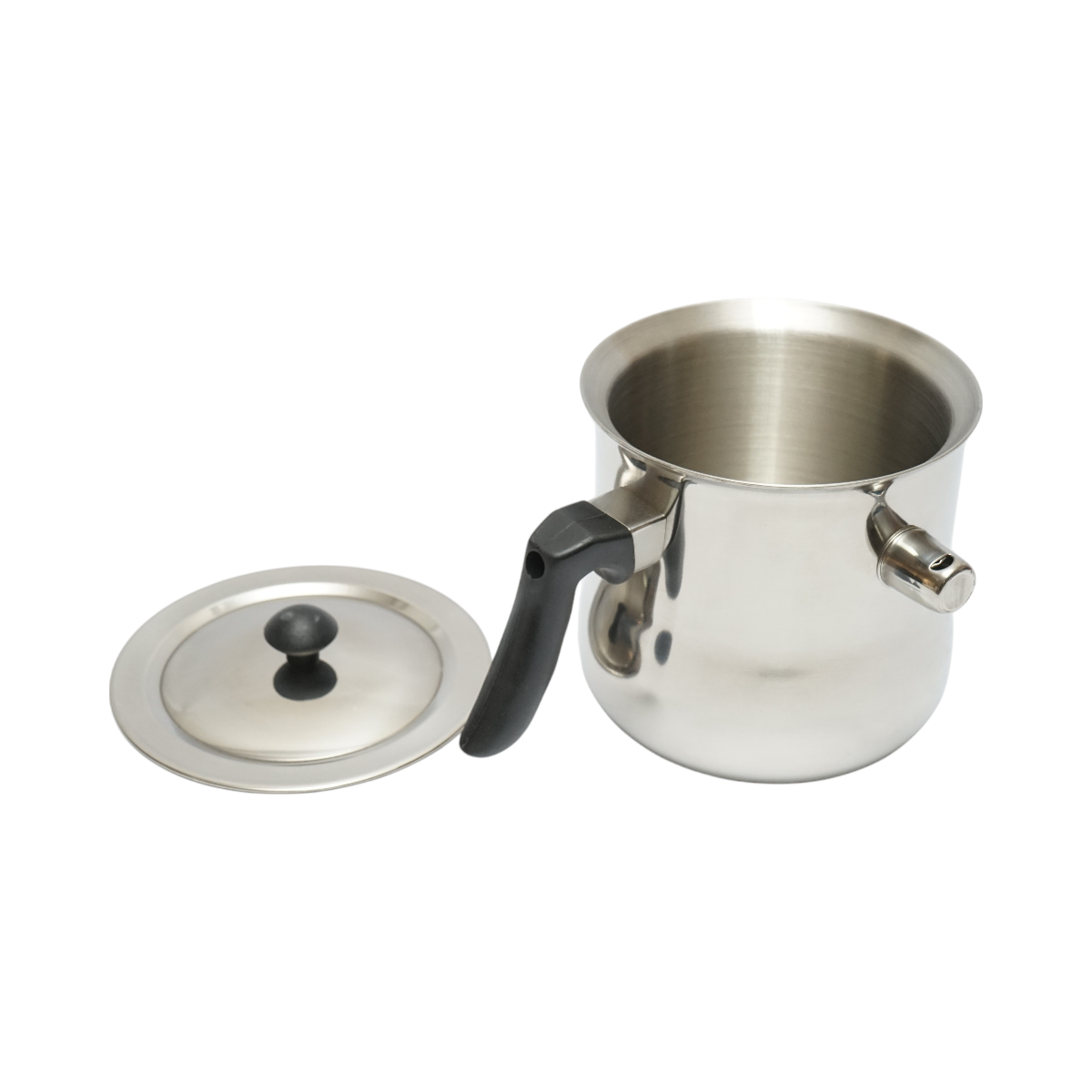 Recipient inox cu pereti dubli pentru topit ceara 1.5L - imagine 4