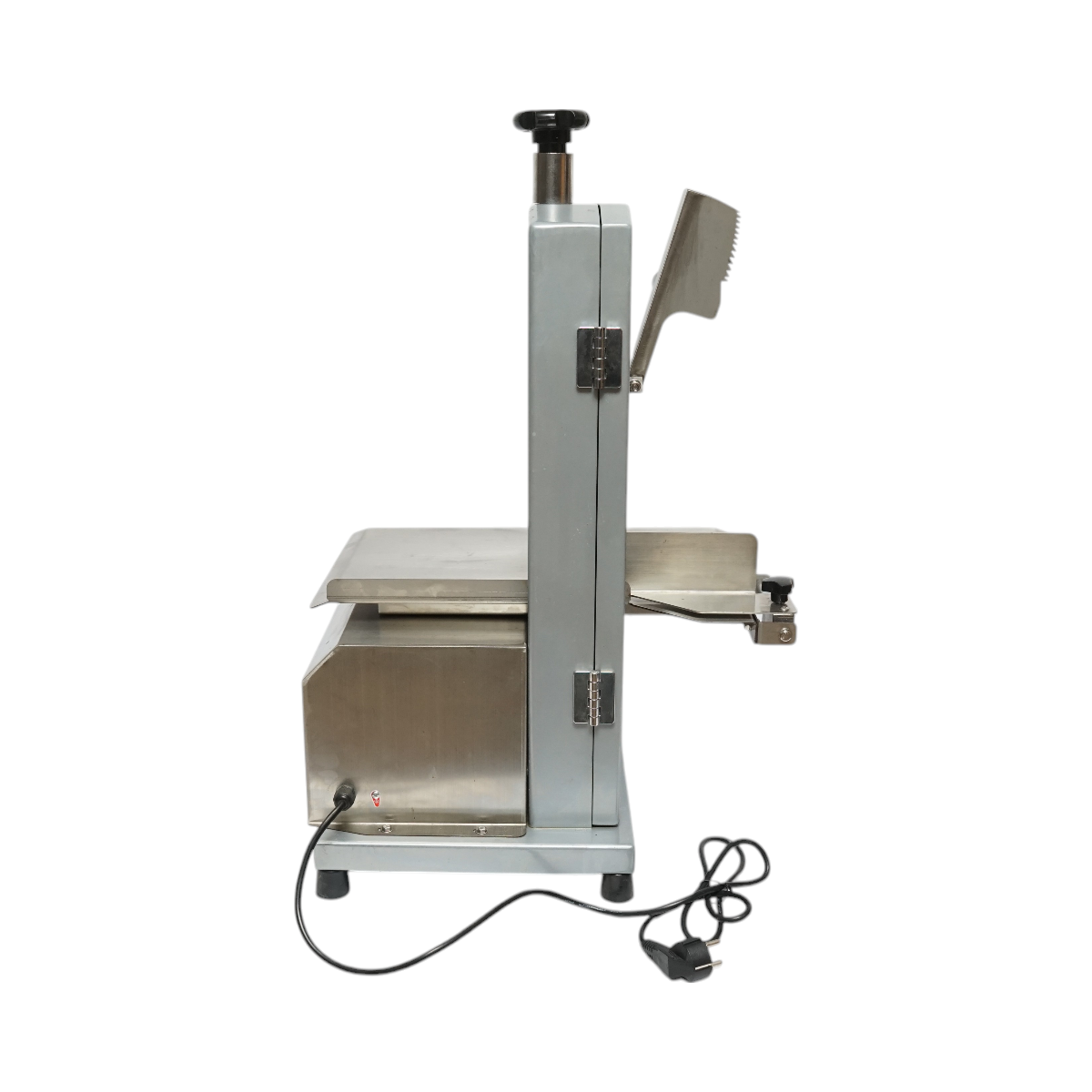 Masina electrica de taiat carne si oase 850W, 220V, viteza taiere 9.5 m/s, lama fierastrau 1200mm - imagine 5