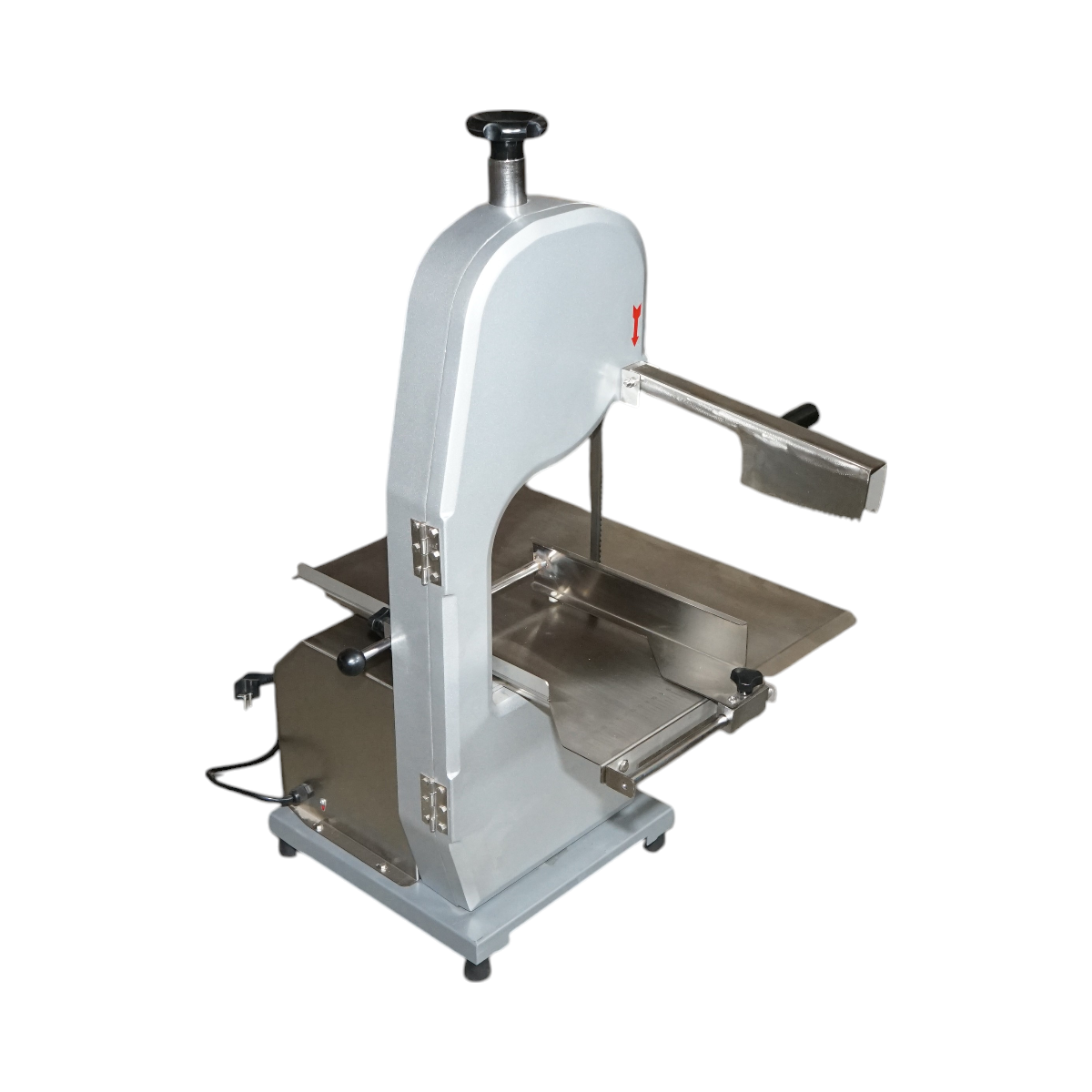 Masina electrica de taiat carne si oase 1500W, 220V, viteza taiere 15.4 m/s, lama fierastrau 1650mm - imagine 6