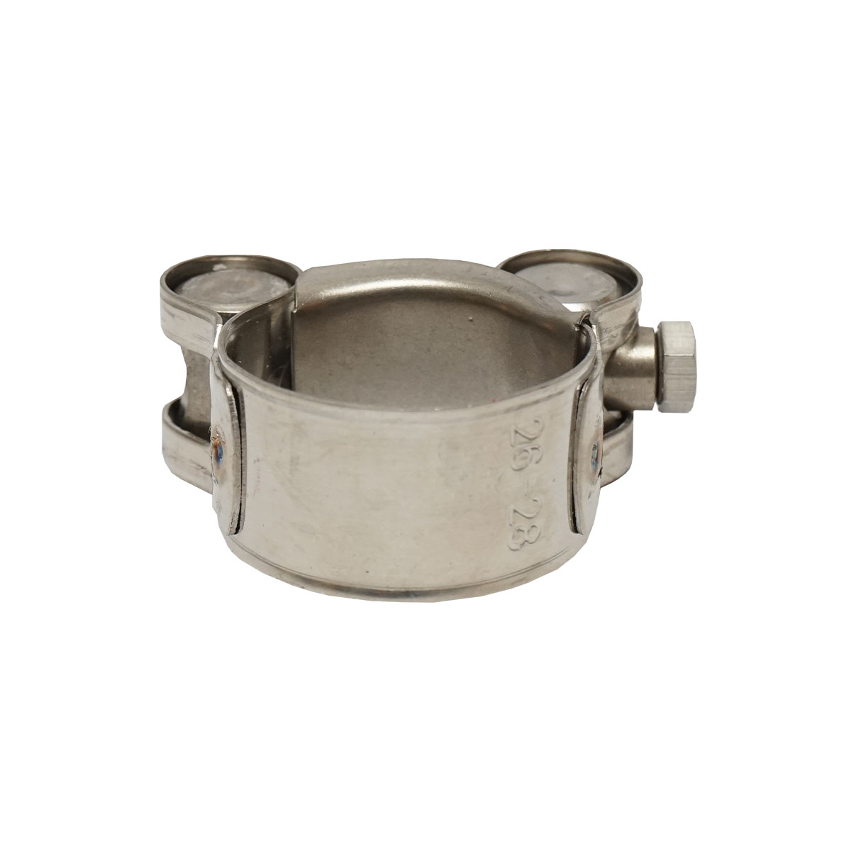 Colier forta, clema inox cu surub W1 pentru furtunuri 26-28mm Breckner Germany	 - imagine 2