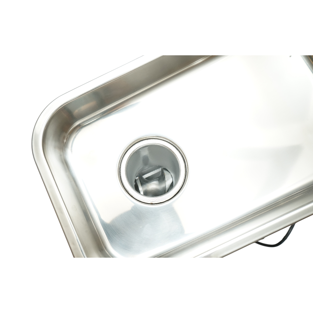 Masina de tocat carne electrica inox 850W, 220V, capacitate 150 kg/h, adaptor carnati, 2 site si 2 cutite incluse 380x210x415mm - imagine 9