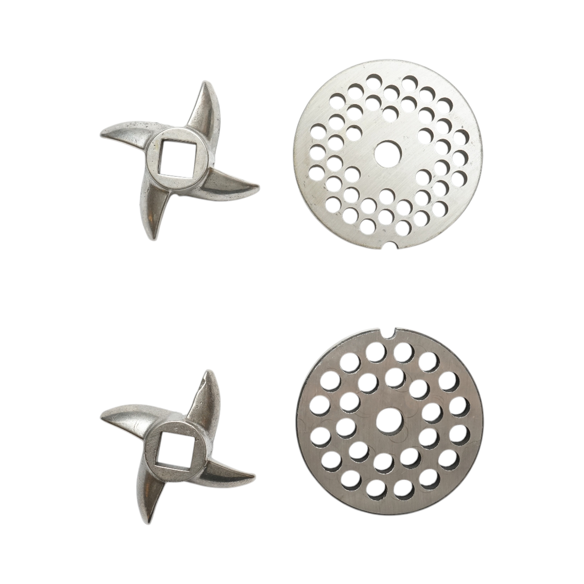 Masina de tocat carne electrica inox 850W, 220V, capacitate 150 kg/h, adaptor carnati, 2 site si 2 cutite incluse 380x210x415mm - imagine 10