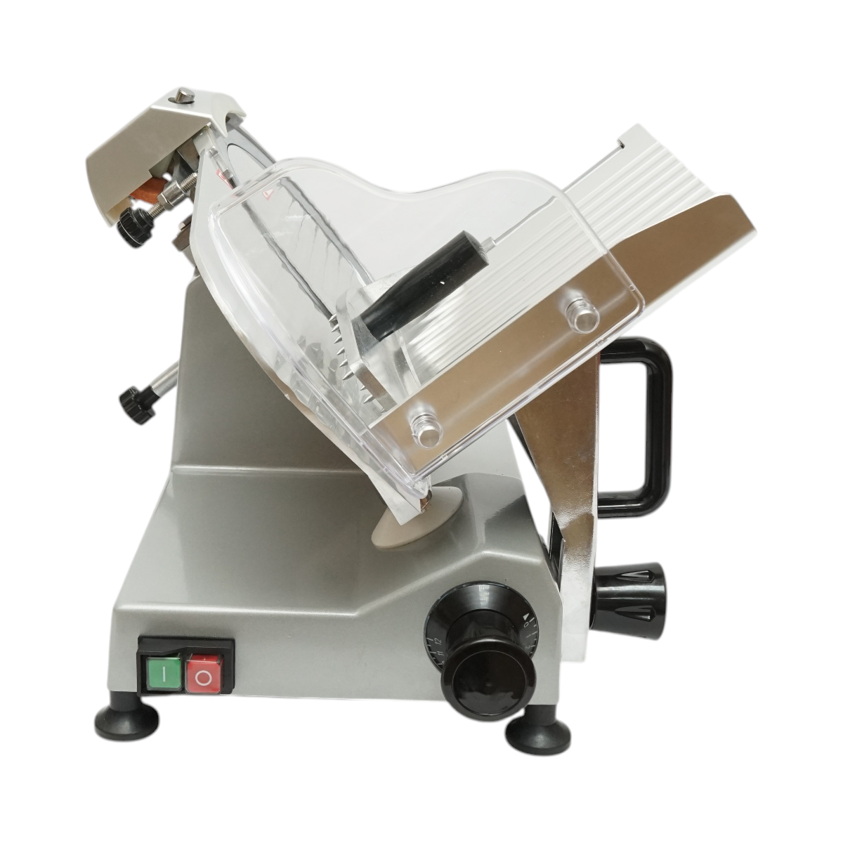 Masina de feliat carne si mezeluri electrica 150W, 220V, grosime reglabila 0.2-12mm, diametru lama 250mm - imagine 5