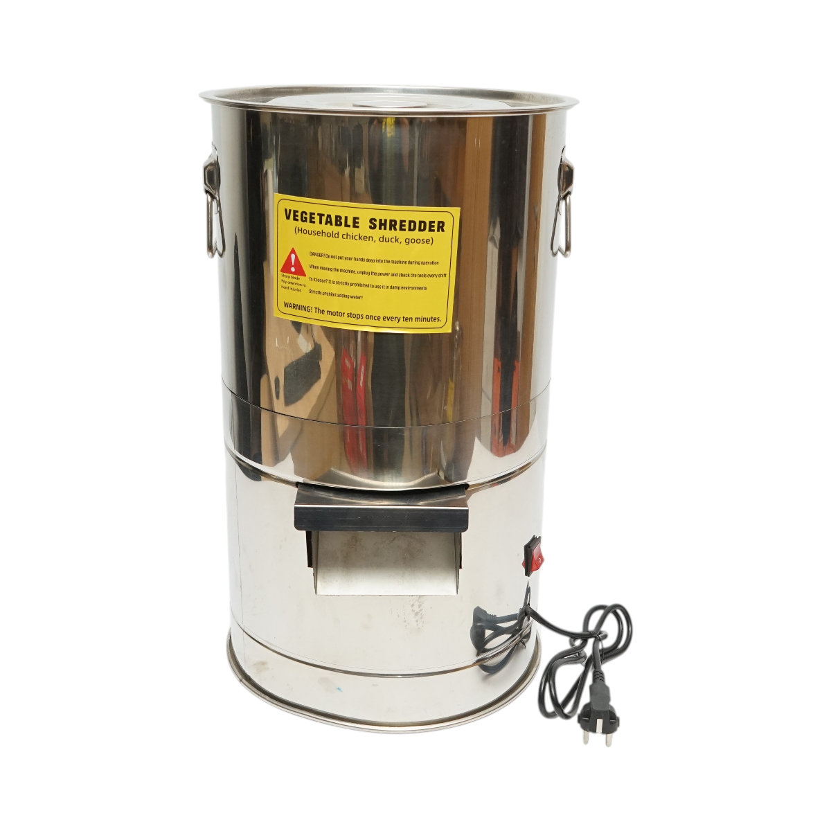 Moara electrica resturi vegetale si nutret 550W, 220V, cuva inox 12L, 4 cutite incluse - imagine 2