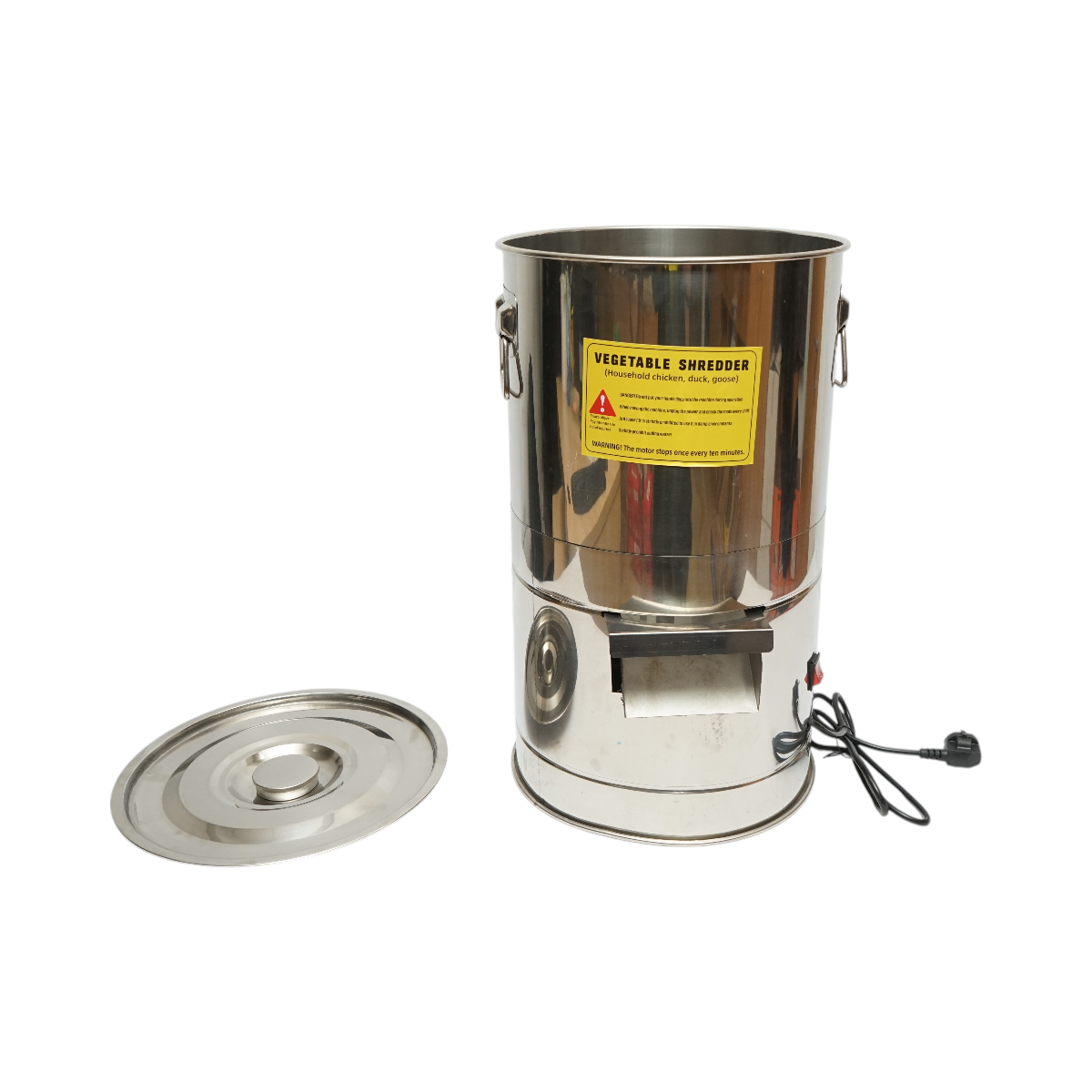 Moara electrica resturi vegetale si nutret 550W, 220V, cuva inox 12L, 4 cutite incluse - imagine 4