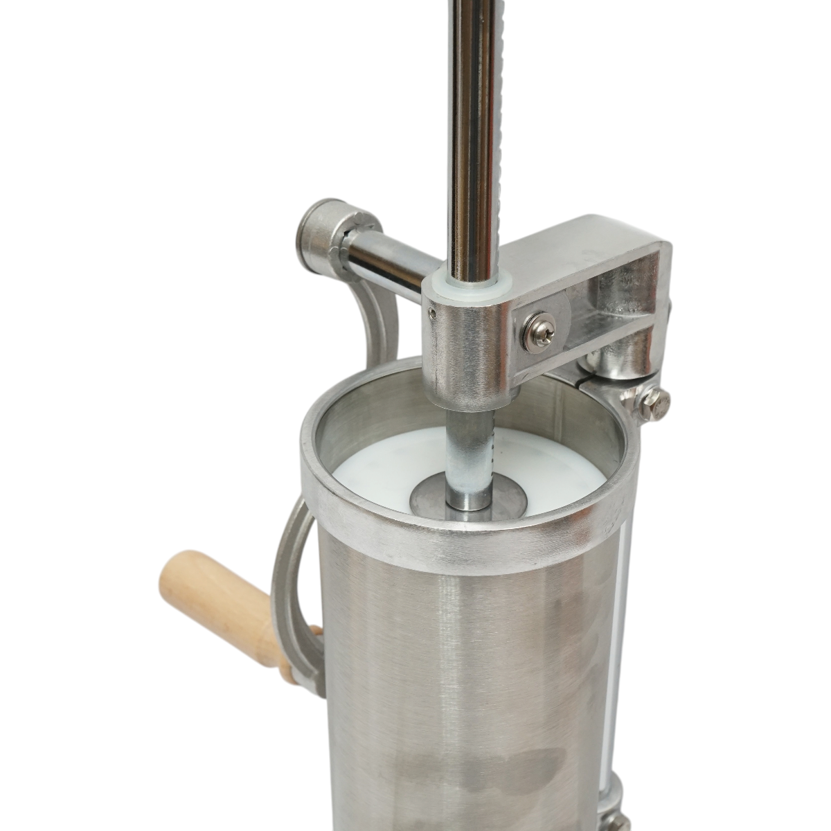 Masina de umplut carnati verticala inox 1.25kg, 4 palnii 15, 19, 22, 25mm incluse - imagine 6