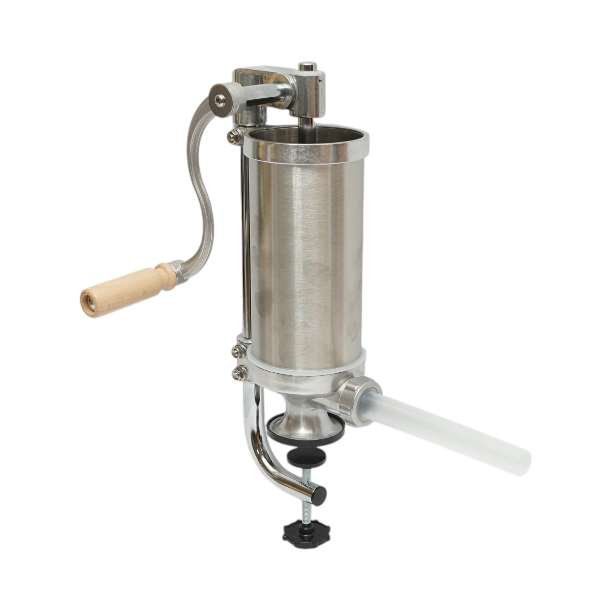 Masina de umplut carnati verticala inox 1.25kg, 4 palnii 15, 19, 22, 25mm incluse - imagine 2