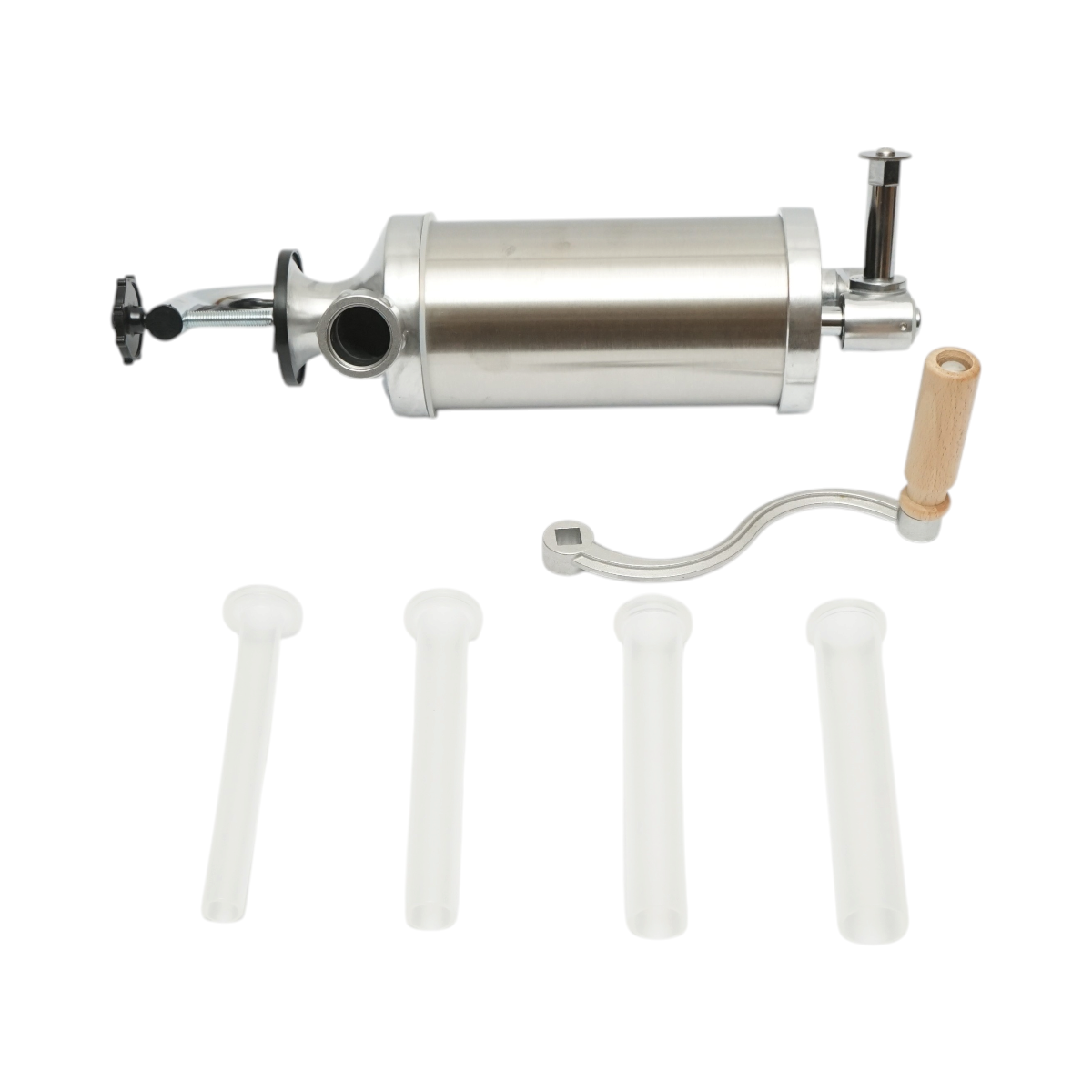 Masina de umplut carnati verticala inox 1.25kg, 4 palnii 15, 19, 22, 25mm incluse - imagine 3