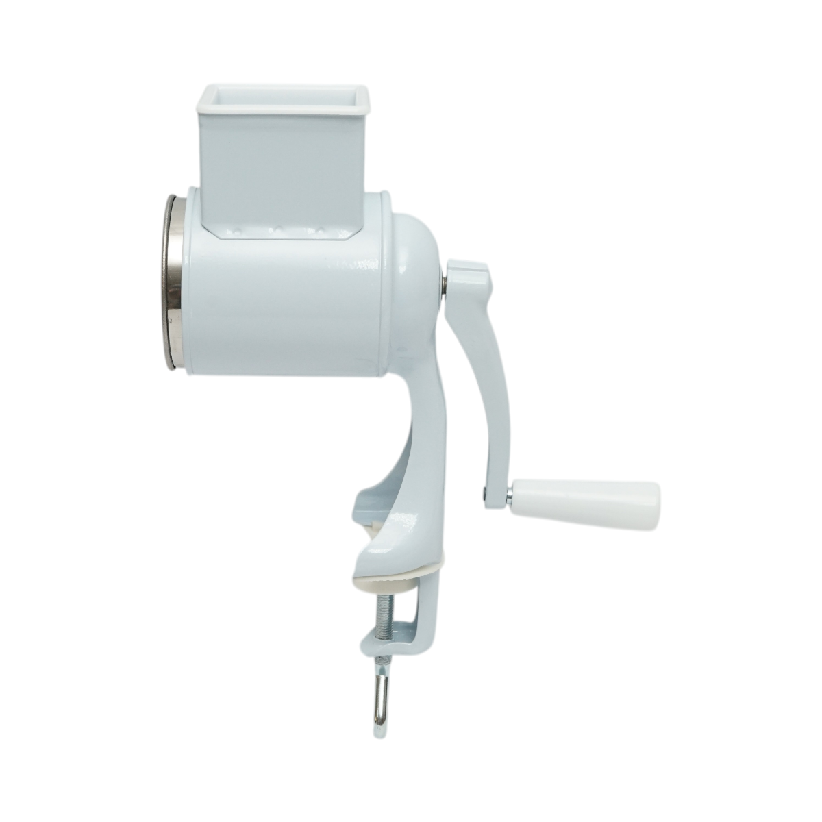 Masina de macinat nuci manuala, tambur inox, corp metalic alb Berner BG-5 - imagine 3