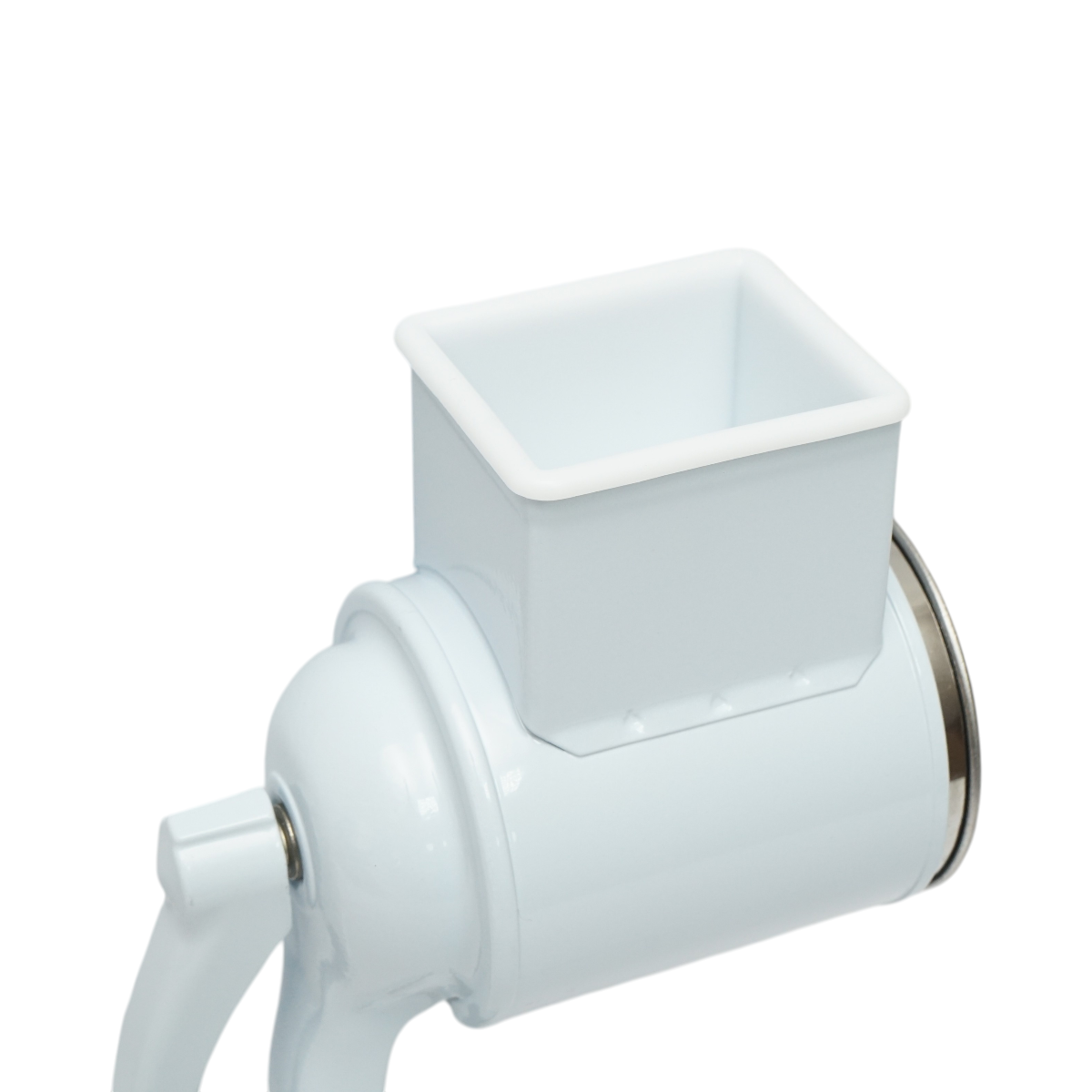 Masina de macinat nuci manuala, tambur inox, corp metalic alb Berner BG-5 - imagine 9