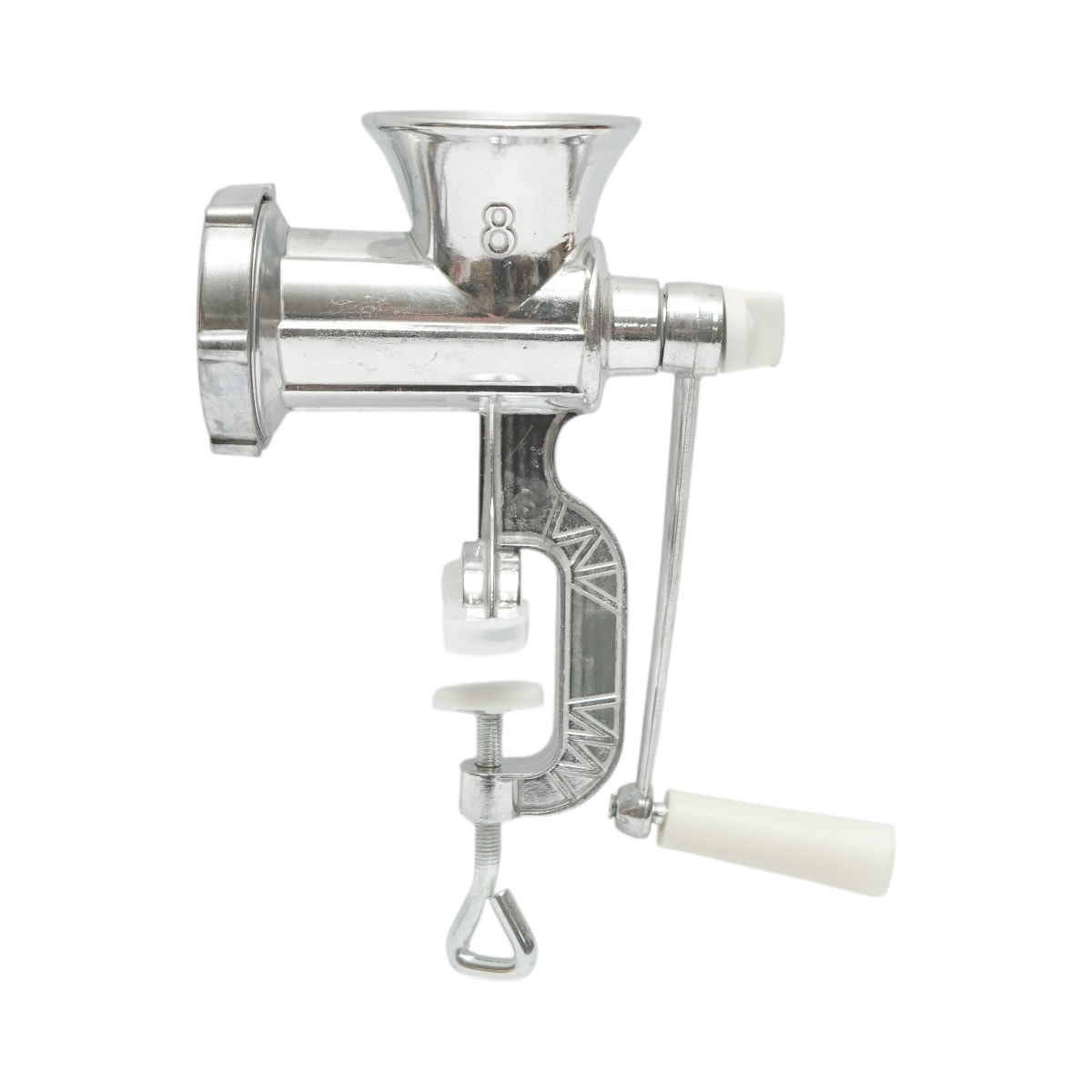 Masina de tocat carne manuala Nr. 8 din aluminiu - imagine 3