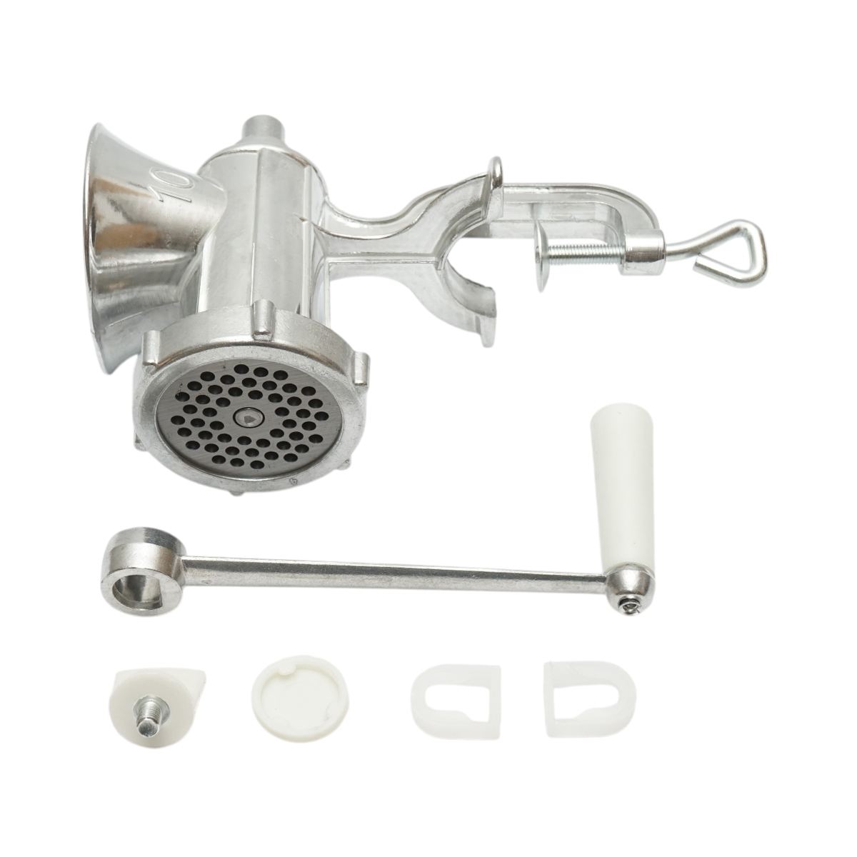 Masina de tocat carne manuala Nr. 10 din aluminiu - imagine 8