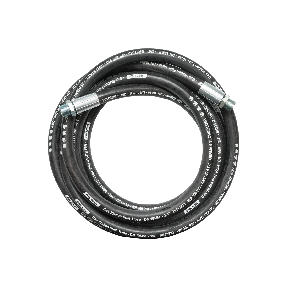 Furtun presiune 6M cu nipluri 3/4 pentru pompa transfer motorina Breckner Germany - imagine 2