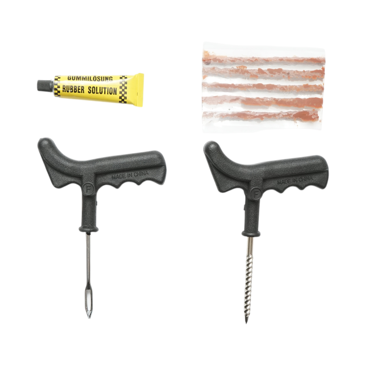 Kit vulcanizare anvelope tubeless la rece cu snur si adeziv - imagine 3