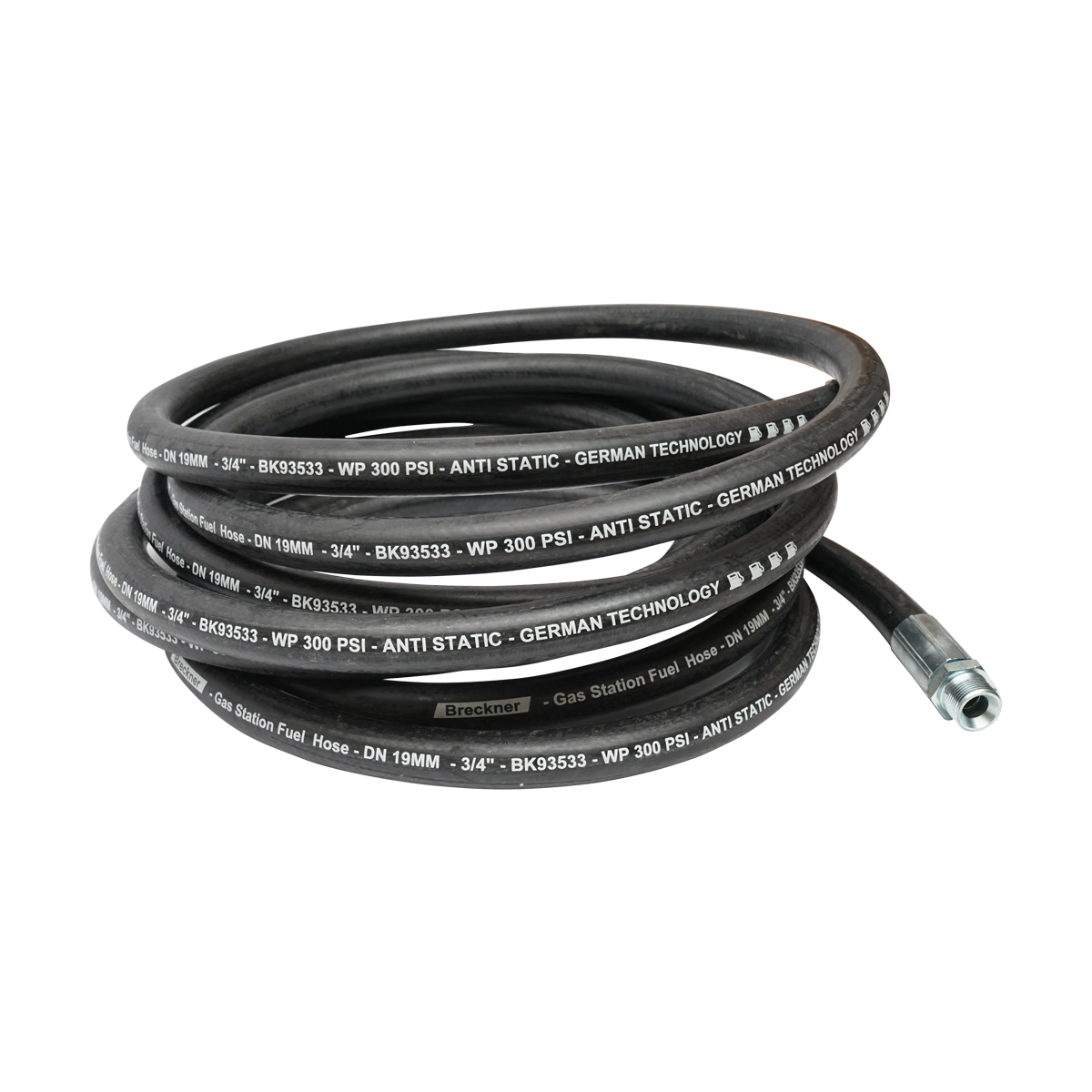 Furtun presiune 10M cu nipluri 3/4 pentru pompa transfer motorina Breckner Germany - imagine 2