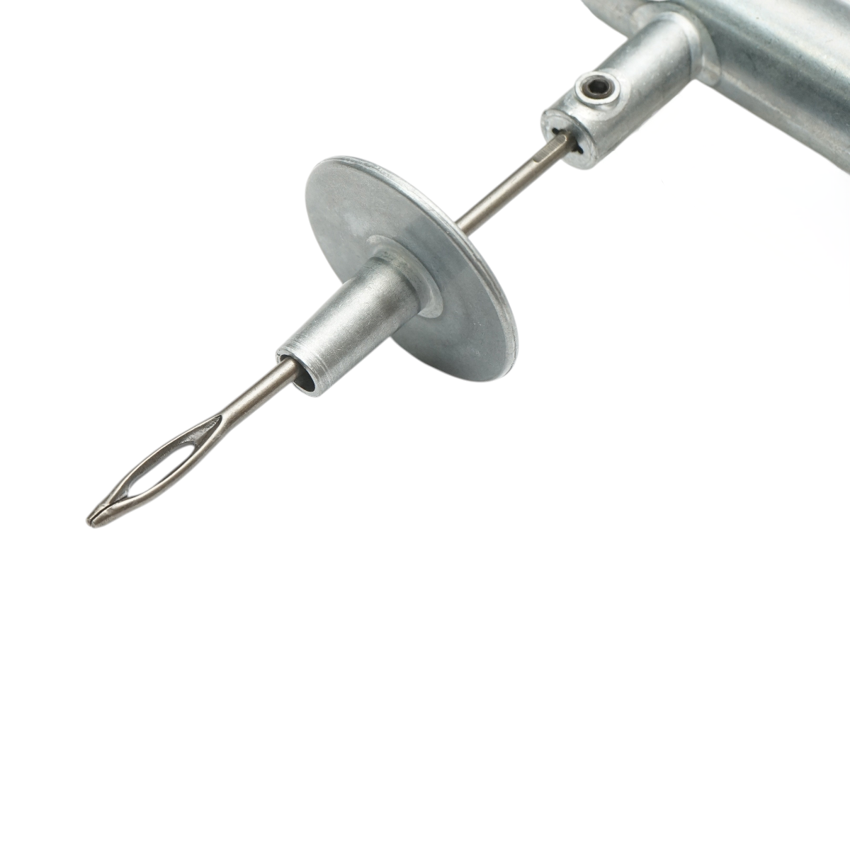 Instrument vulcanizare tip ac cu maner metalic T pentru inserare snur anvelope - imagine 6