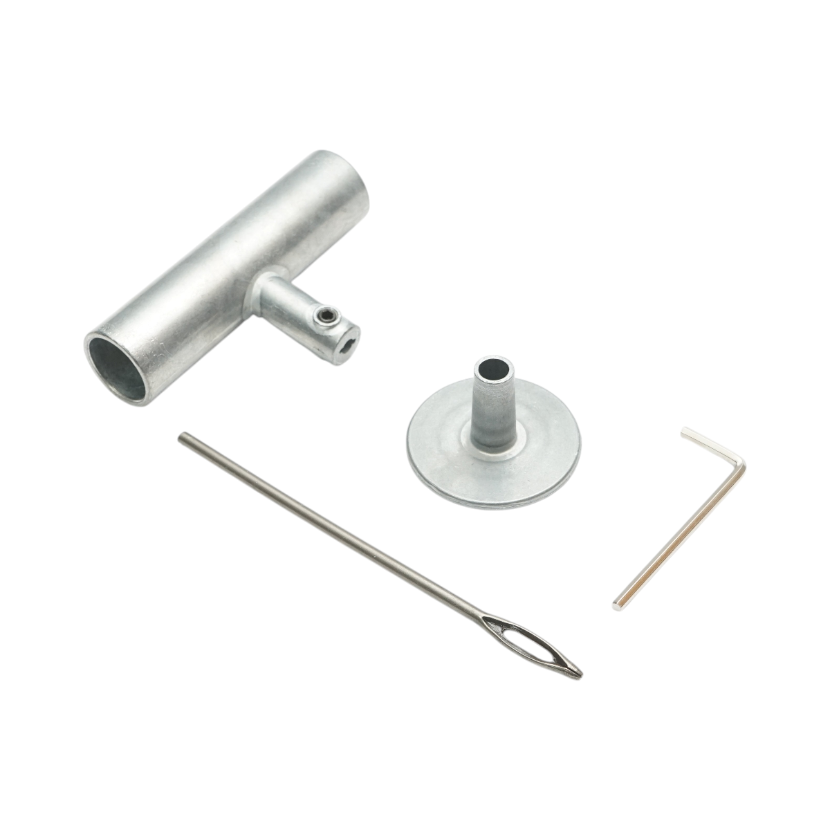 Instrument vulcanizare tip ac cu maner metalic T pentru inserare snur anvelope - imagine 3