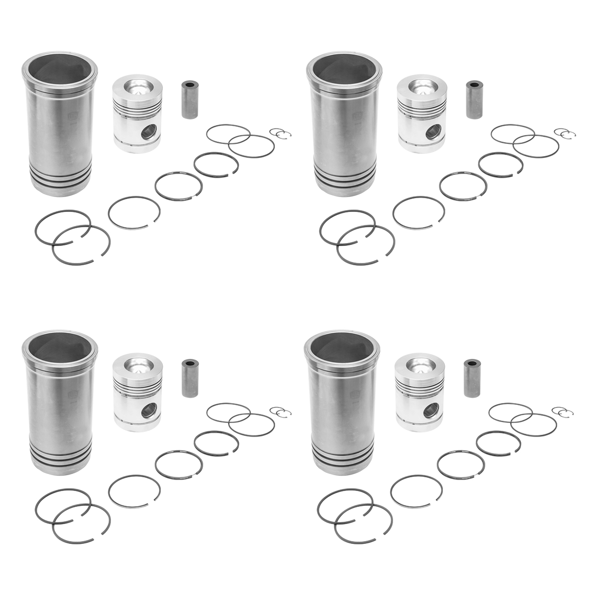 Set motor complet U-650 cu cilindrii, pistoane, segmenti, bolturi, sigurante bolt si inele