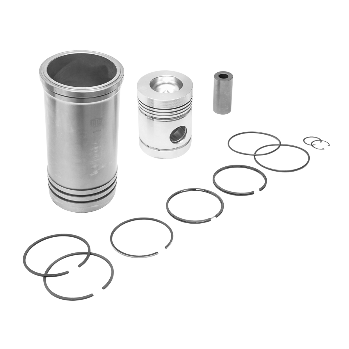 Set motor complet U-650 cu cilindrii, pistoane, segmenti, bolturi, sigurante bolt si inele - imagine 3