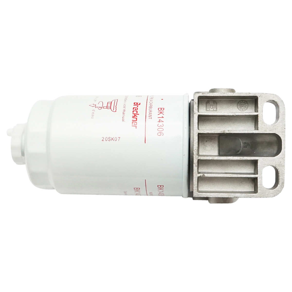 Baterie filtru motorina cu pompa de amorsare la 90 grade (filtru cu aerisitor) - imagine 2