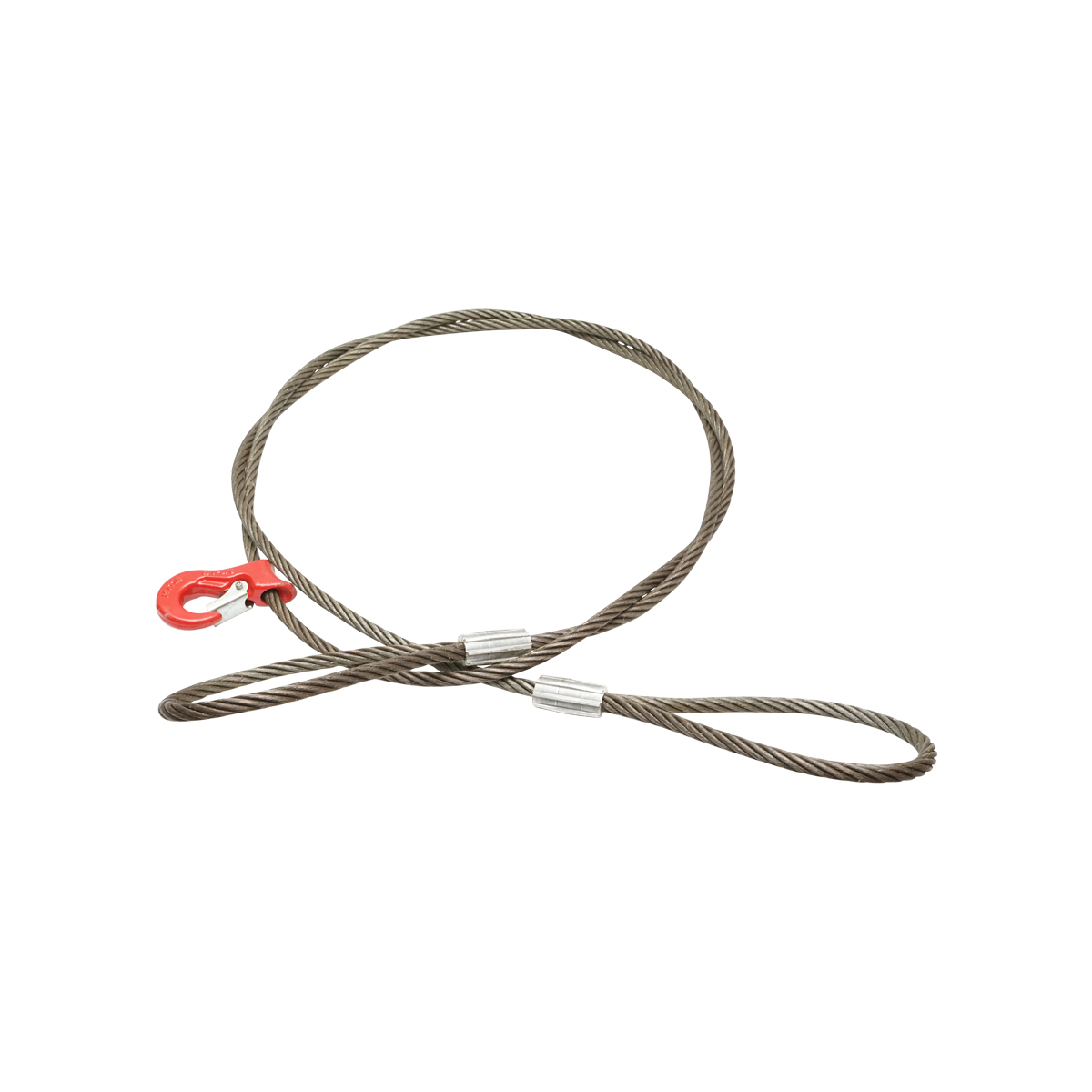 Cablu troliu ciochinar din otel 6x37 fi 14mm 4m cu 2 ochiuri si carlig 1.6T