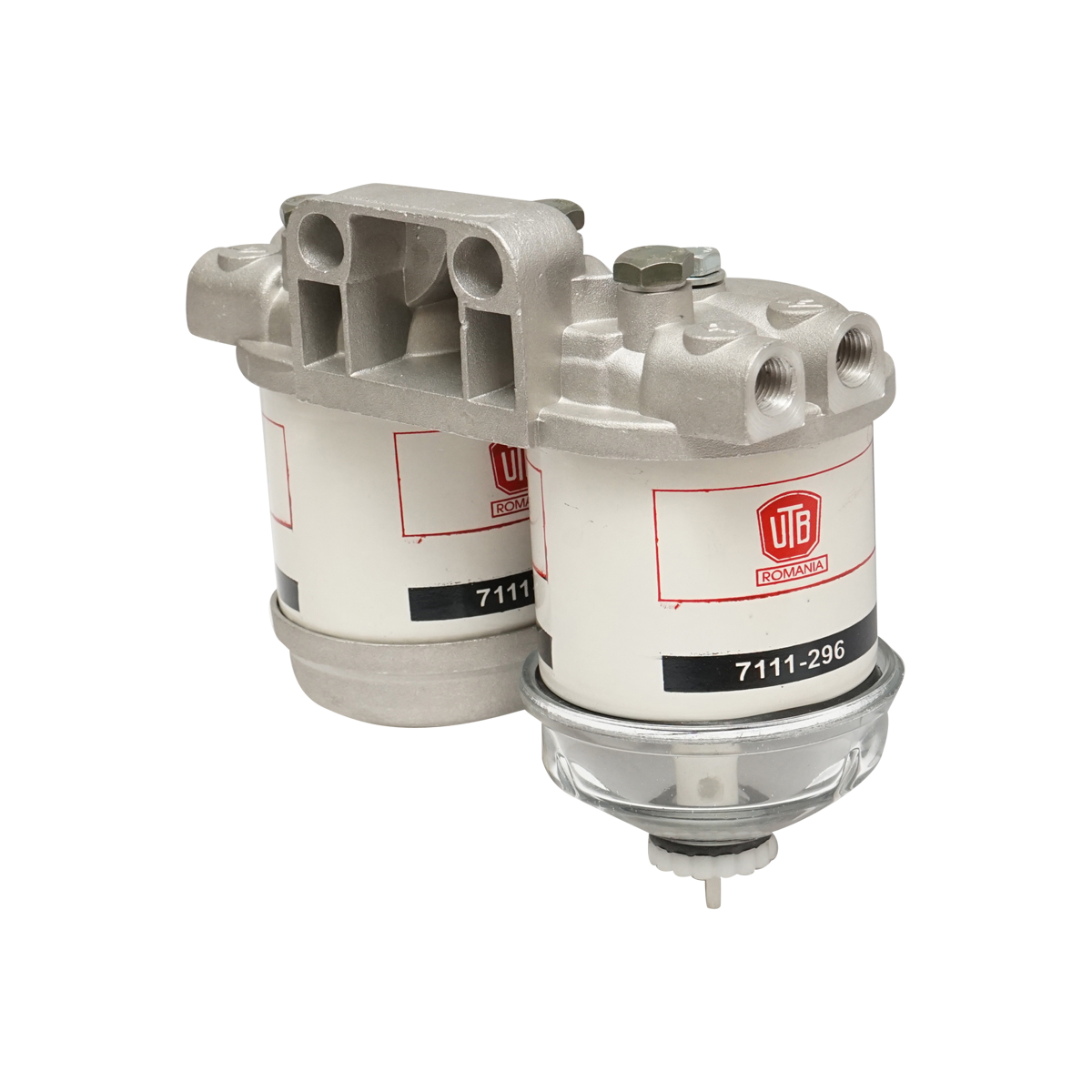 Baterie filtru motorina dubla 90 grade cu capac de sticla UTB U-650 - imagine 3