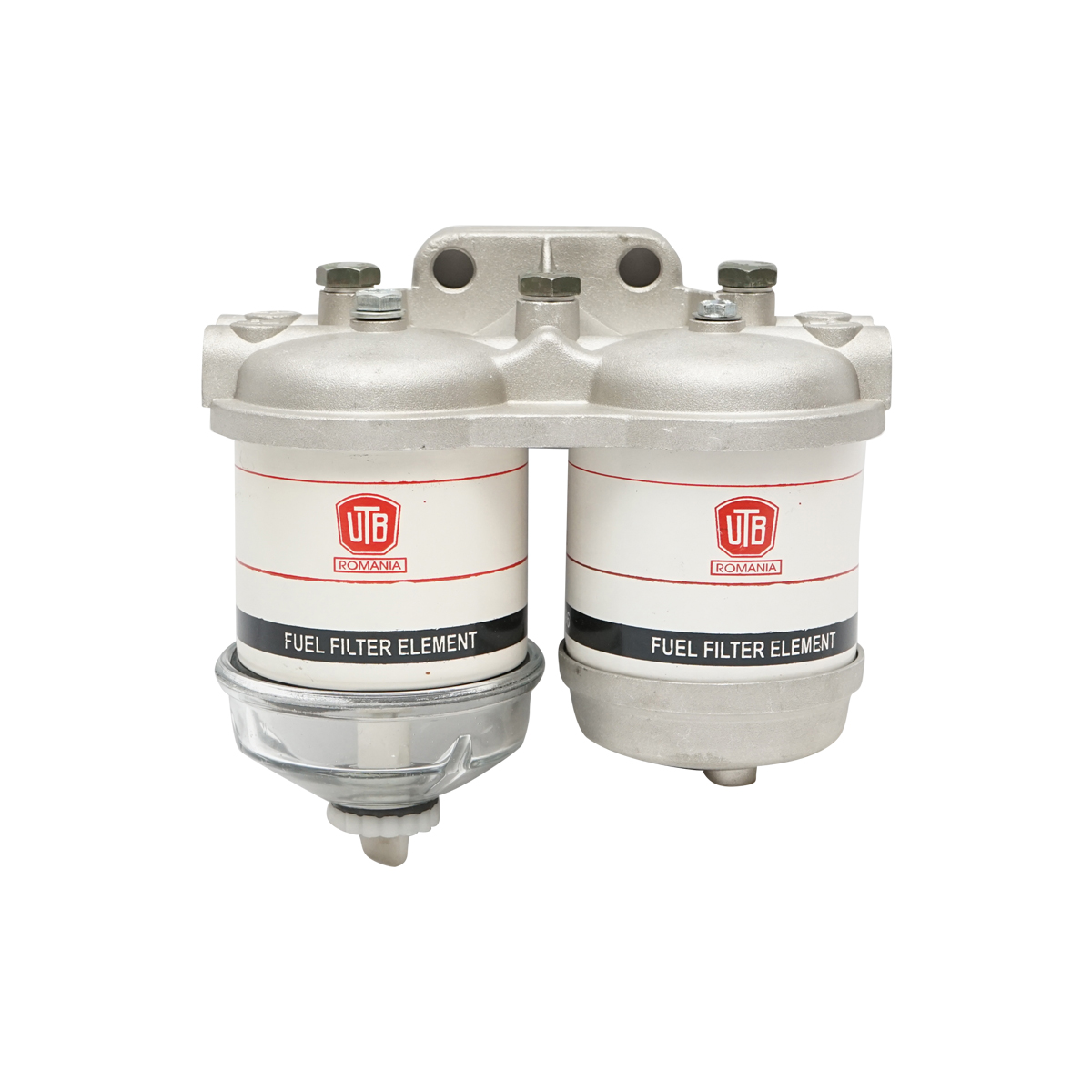 Baterie filtru motorina dubla 90 grade cu capac de sticla UTB U-650 - imagine 2