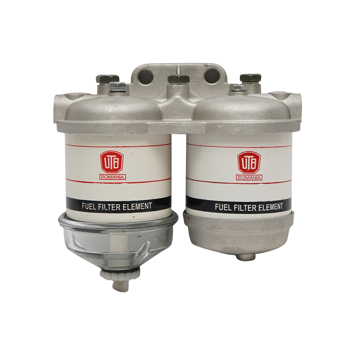 Baterie filtru motorina dubla 90 grade cu capac de sticla UTB U-650
