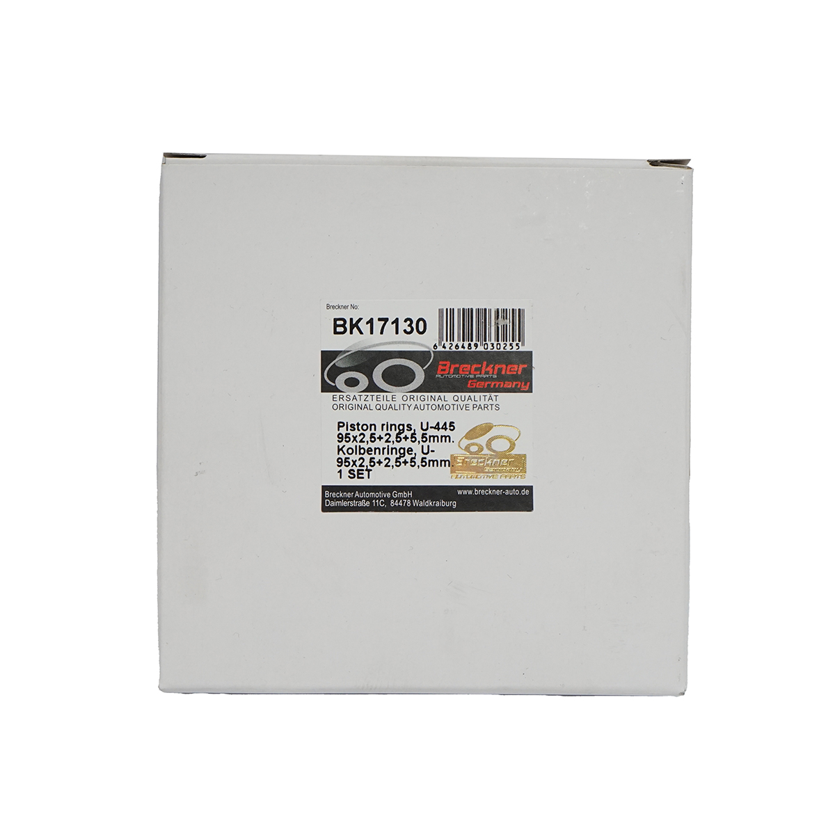 Segmenti motor FIAT, U-445 fi 95 2,5+2,5+5,5mm 115.03.025 pentru 1 piston Breckner Germany - imagine 4