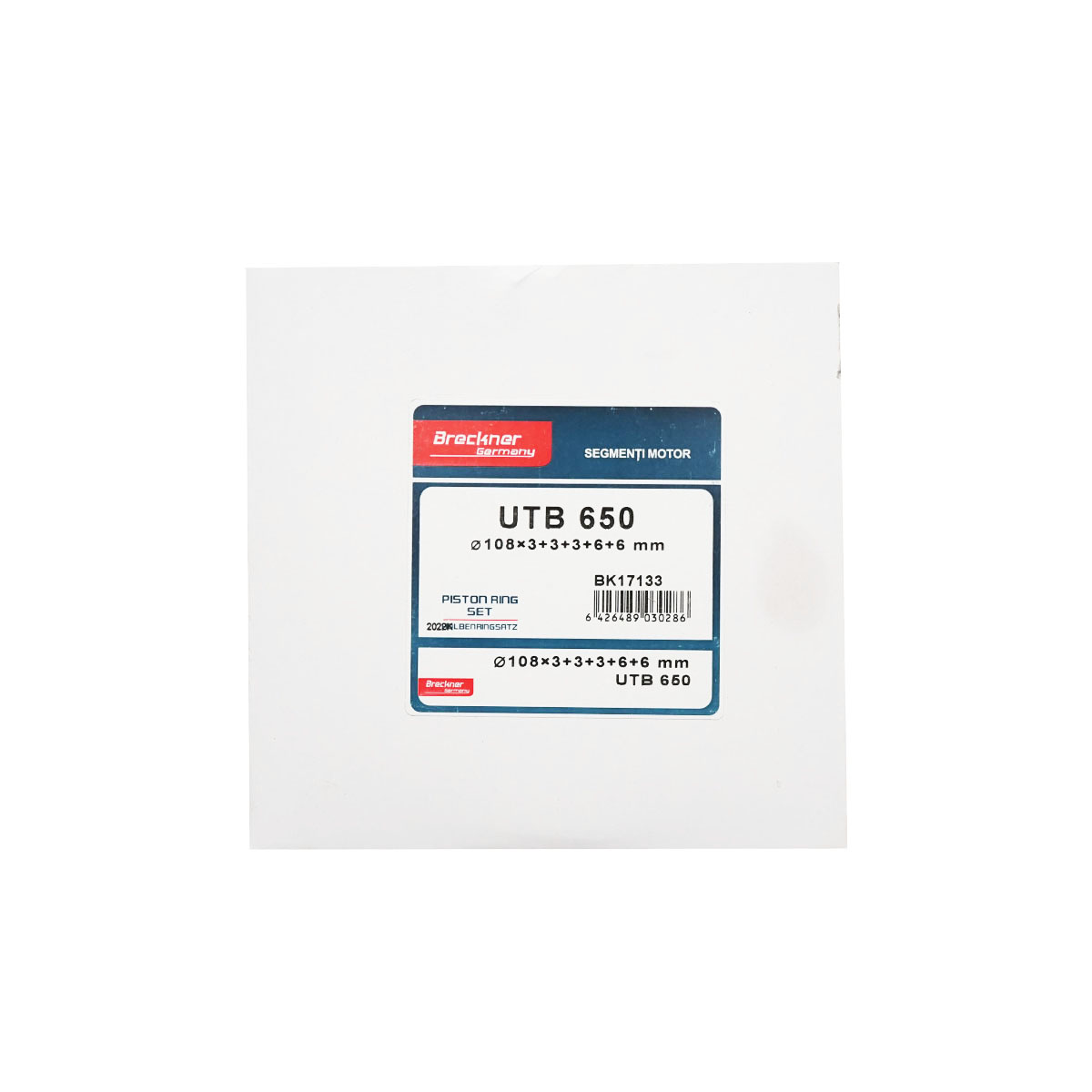 Segmenti motor UTB U-650 fi 108x3+3+3+6+6mm Pentru 1 piston, 110.03.030, Breckner Germany - imagine 4