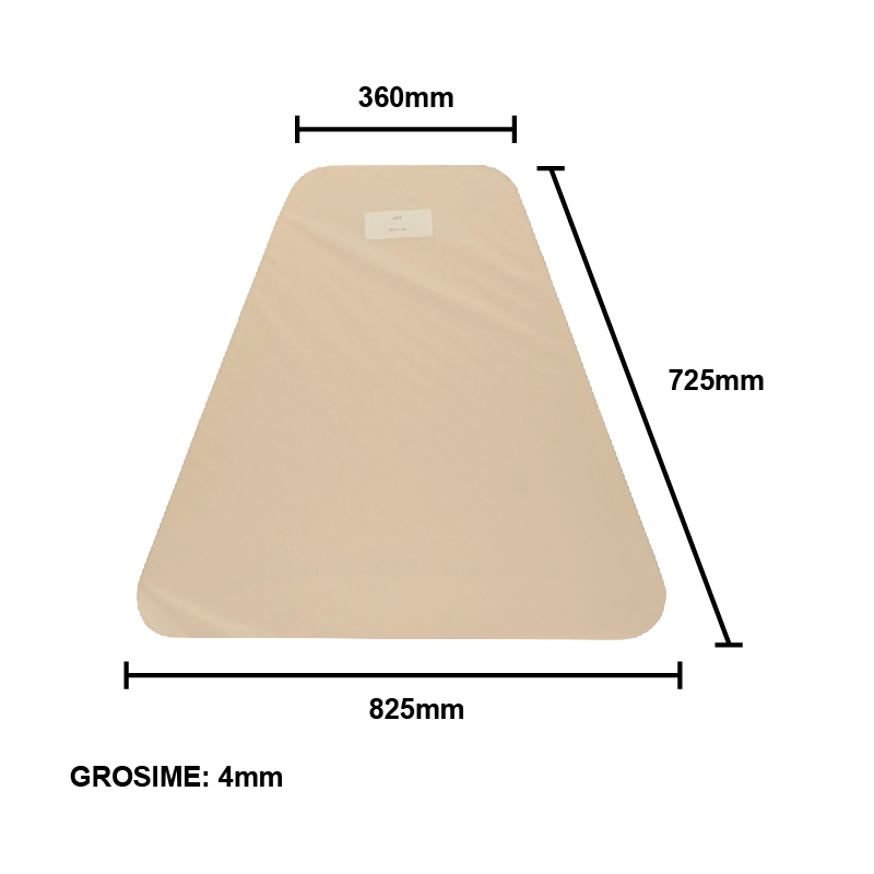 Geam 825x725x4mm lateral fix cabina tronconica tip nou UTB U-650