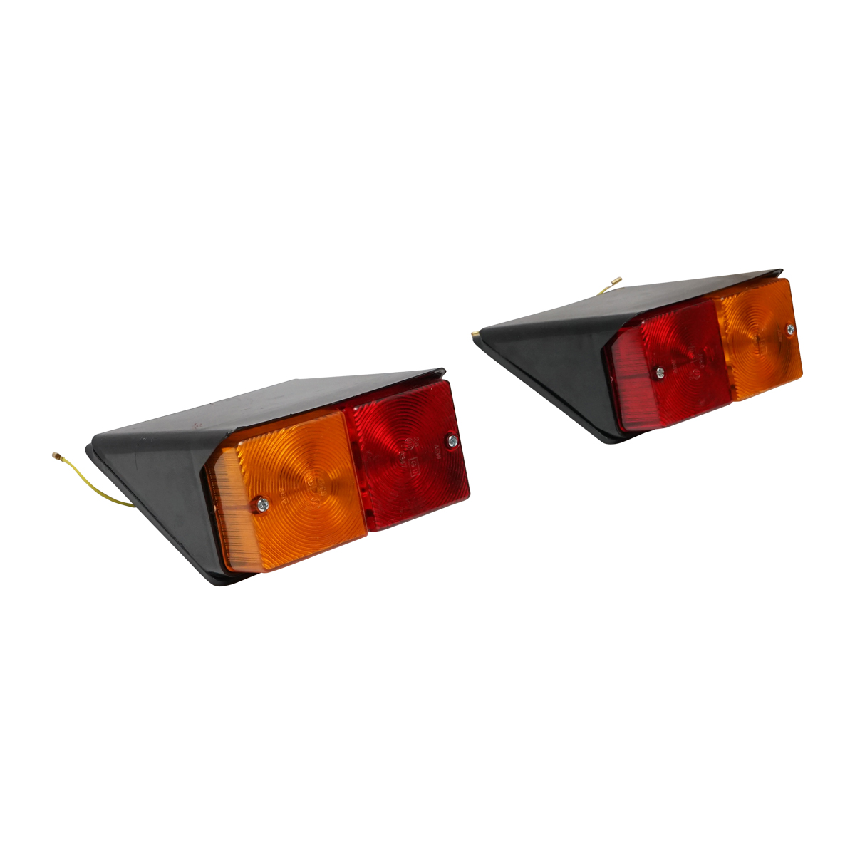 Set lampi stop si semnalizare spate rosu-galben cu cablaj si becuri pentru UTB U-445, Fiat, New Holland, Ford, Case IH, MAssey Fergusson - imagine 3