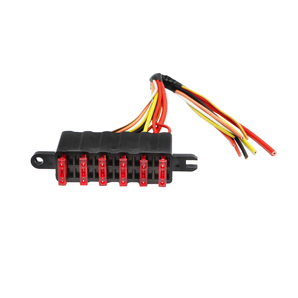 Cutie sigurante plate 6 cai cu capac si cablaj pentru UTB U-445, Fiat, New Holland, Massey Ferguson, Case IH, Ford - imagine 3