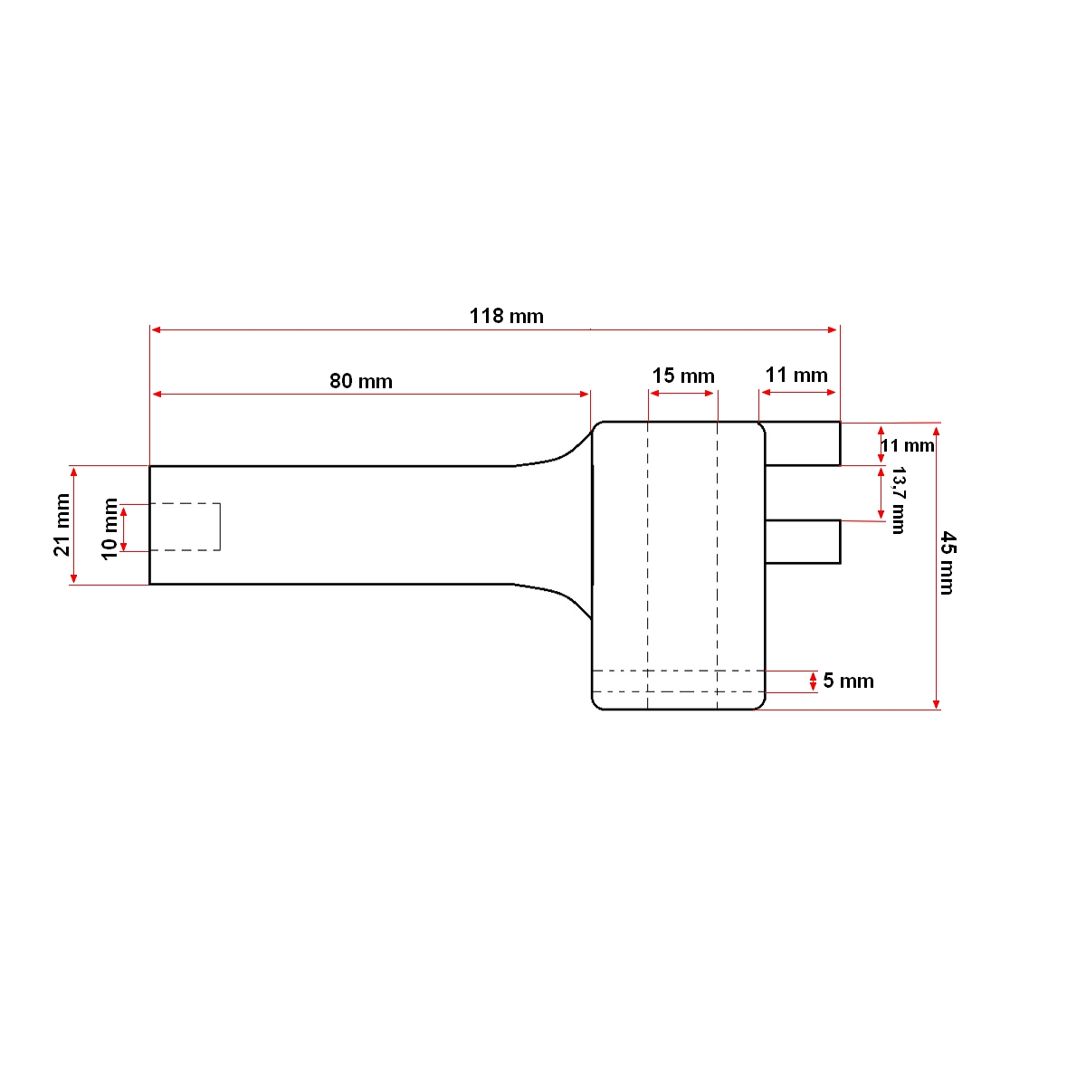 Parghie cu 2 urechi pentru cutie viteze in 4 trepte 11 toli UTB U-445 48.17.118 - imagine 6