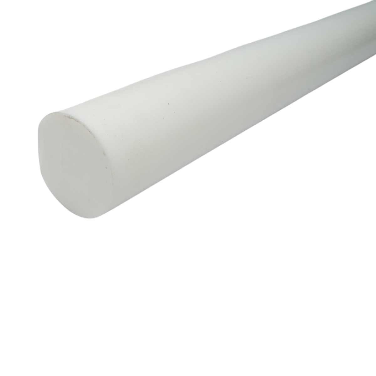 Bara teflon PTFE, politetrafluoretilena alba 1000x50mm 4.51 Kg