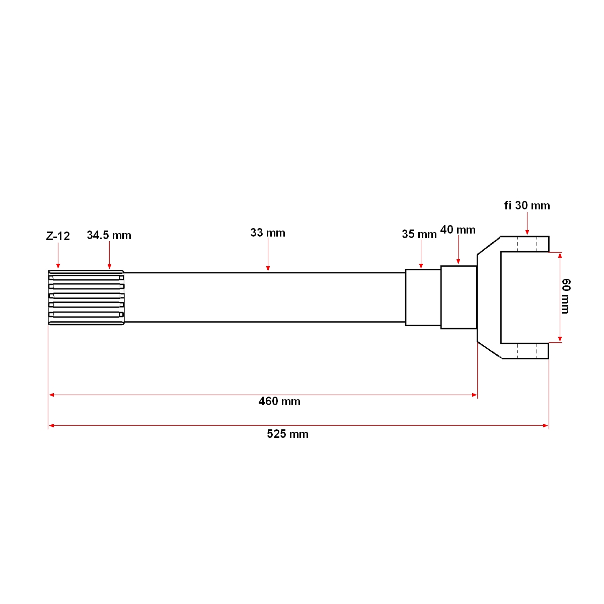 Arbore planetara/semiax lung UTB DTC 48.55.174 - imagine 4