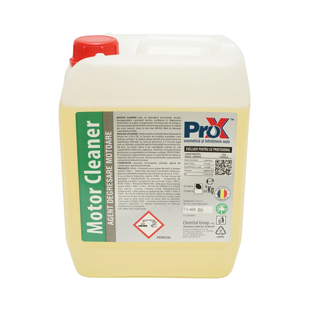 Solutie curatare si degresare motor concentrata profesionala Motor Cleaner Pro-X 5kg