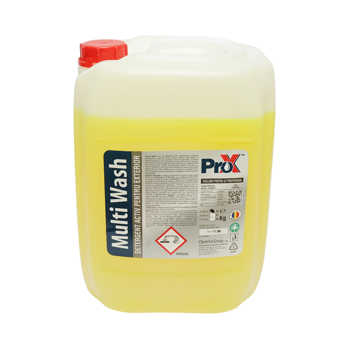 Detergent spuma activa auto exterior concentrat profesional Multi Wash Pro-X 22kg