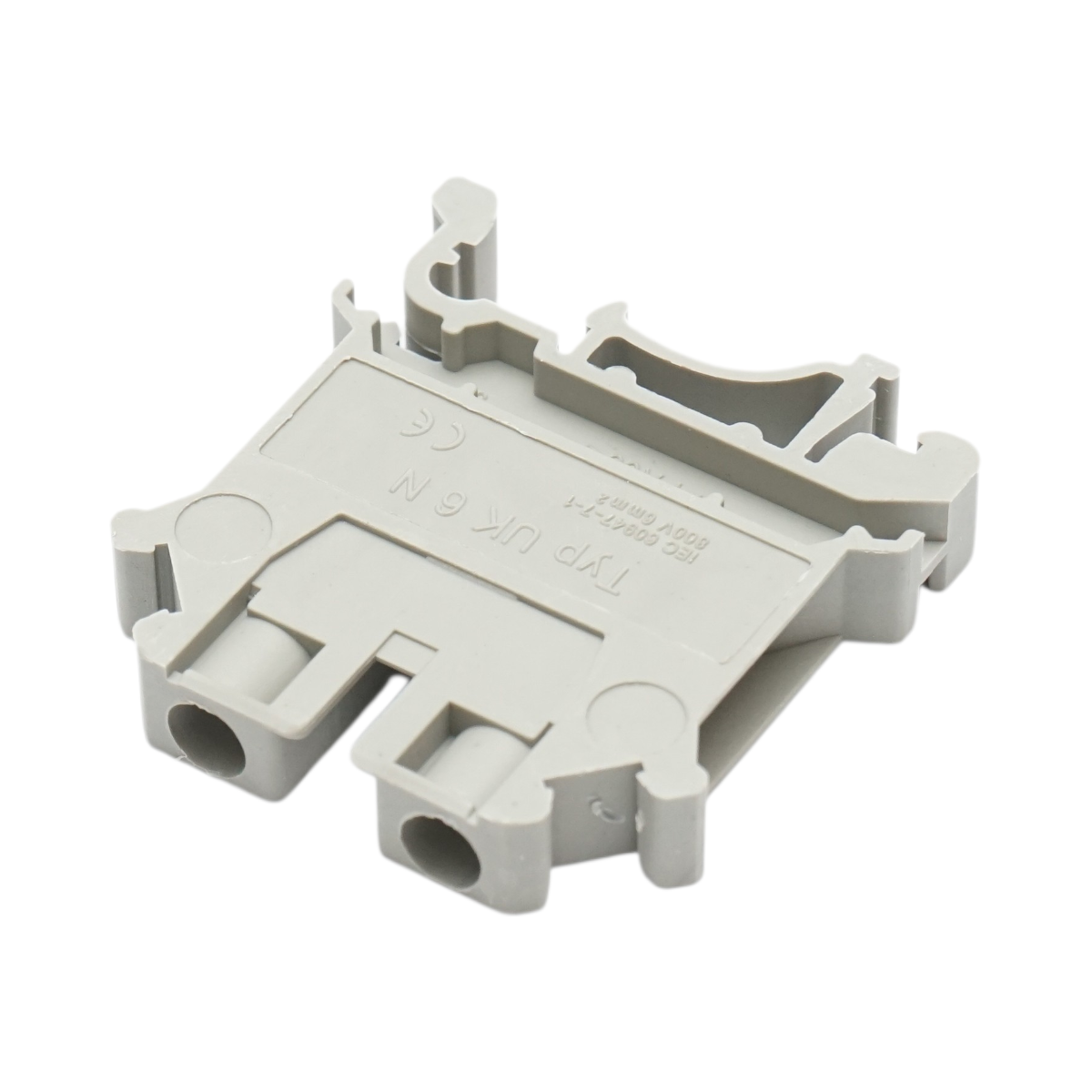 Clema de sir pe sina DIN 6mm² 57A 800V gri UK6N Longroad - imagine 2